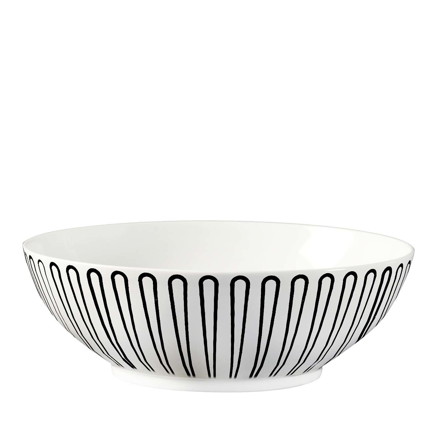 Baroqeat Black Large Bowl by Salvatore Spataro - Le Porcellane