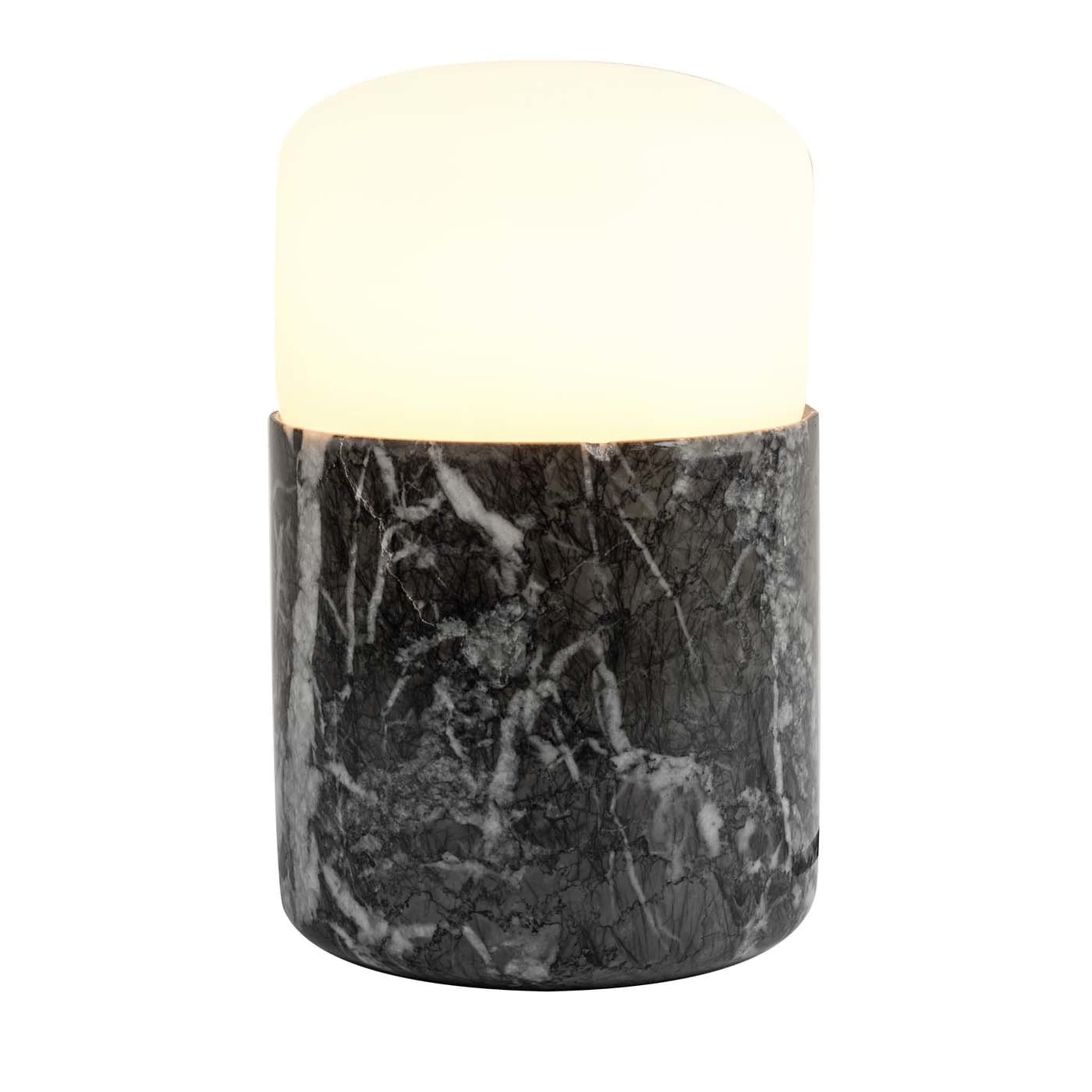 Lampe de table noire moyenne Silo par Alalda Design - Vue principale