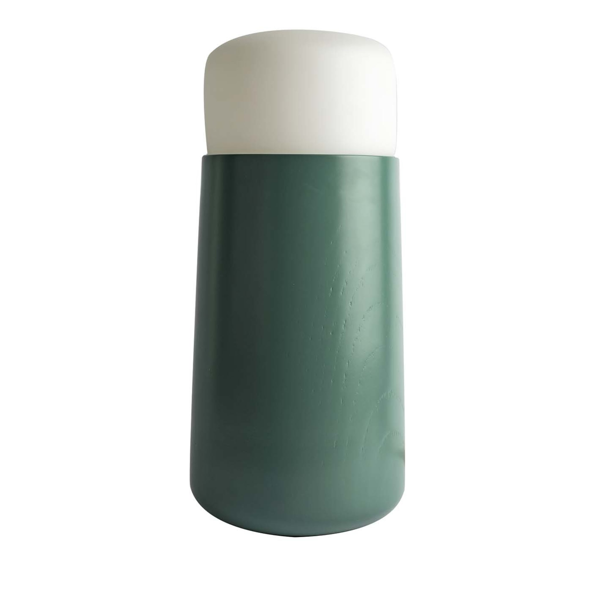 Grande lampe de table verte Silo par Alalda Design - Vue principale