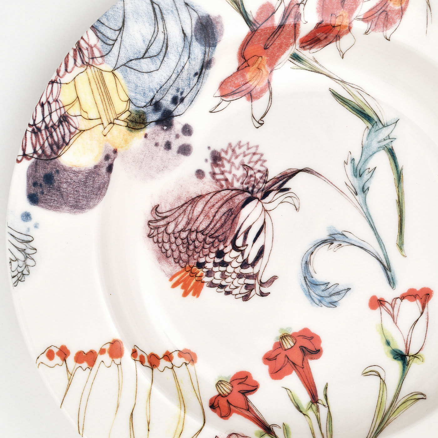 Set of 2 Grandma's Garden Soup Plates - Francesca Colombo