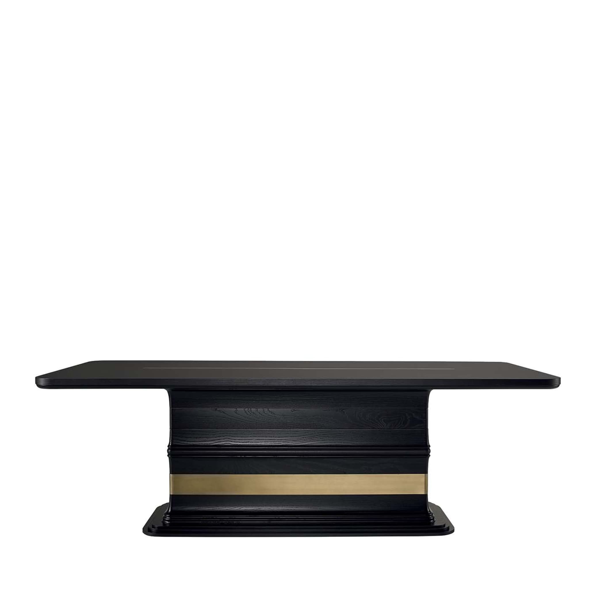 Black Rectangular Dining Table - Main view