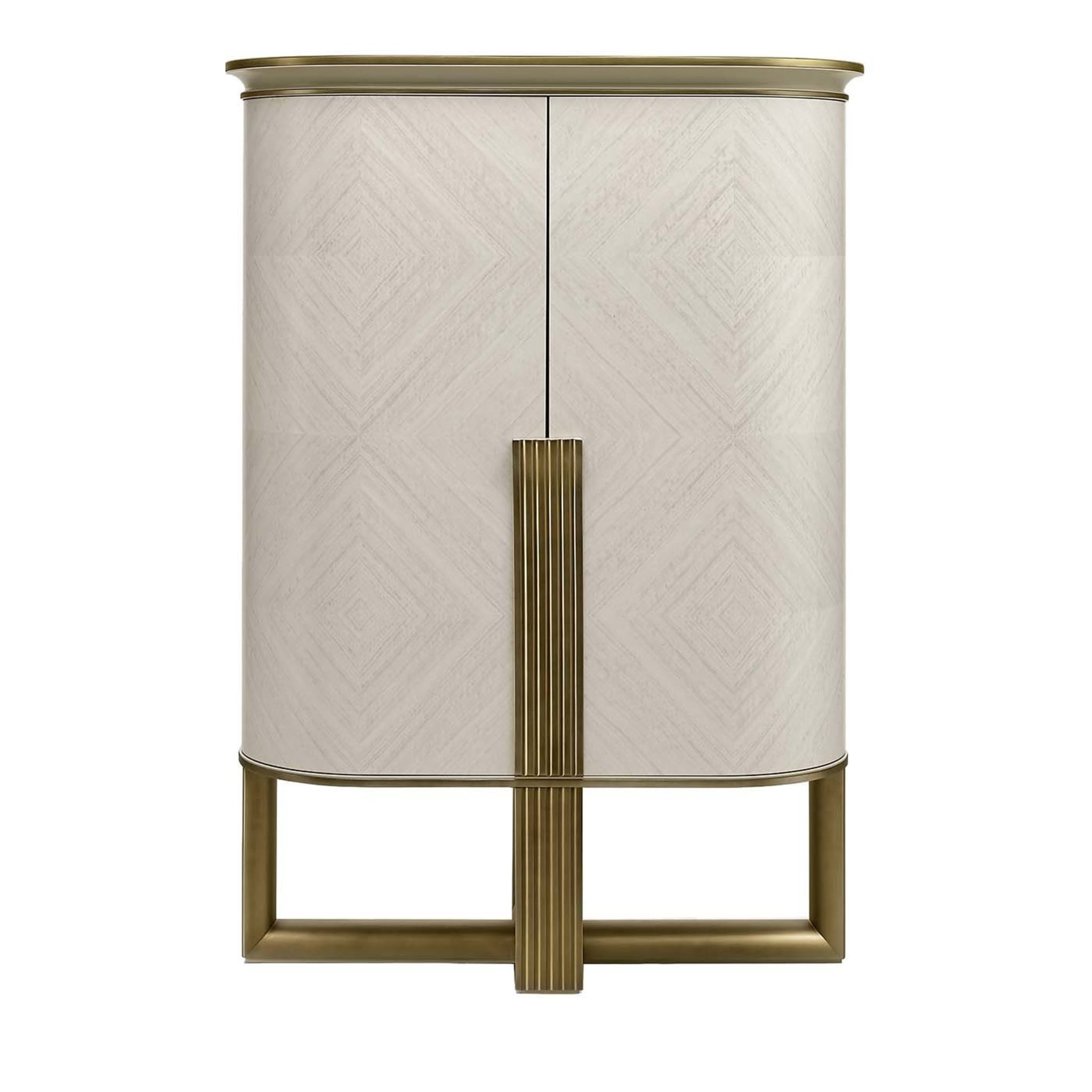 White and Gold Bar Cabinet - Main view