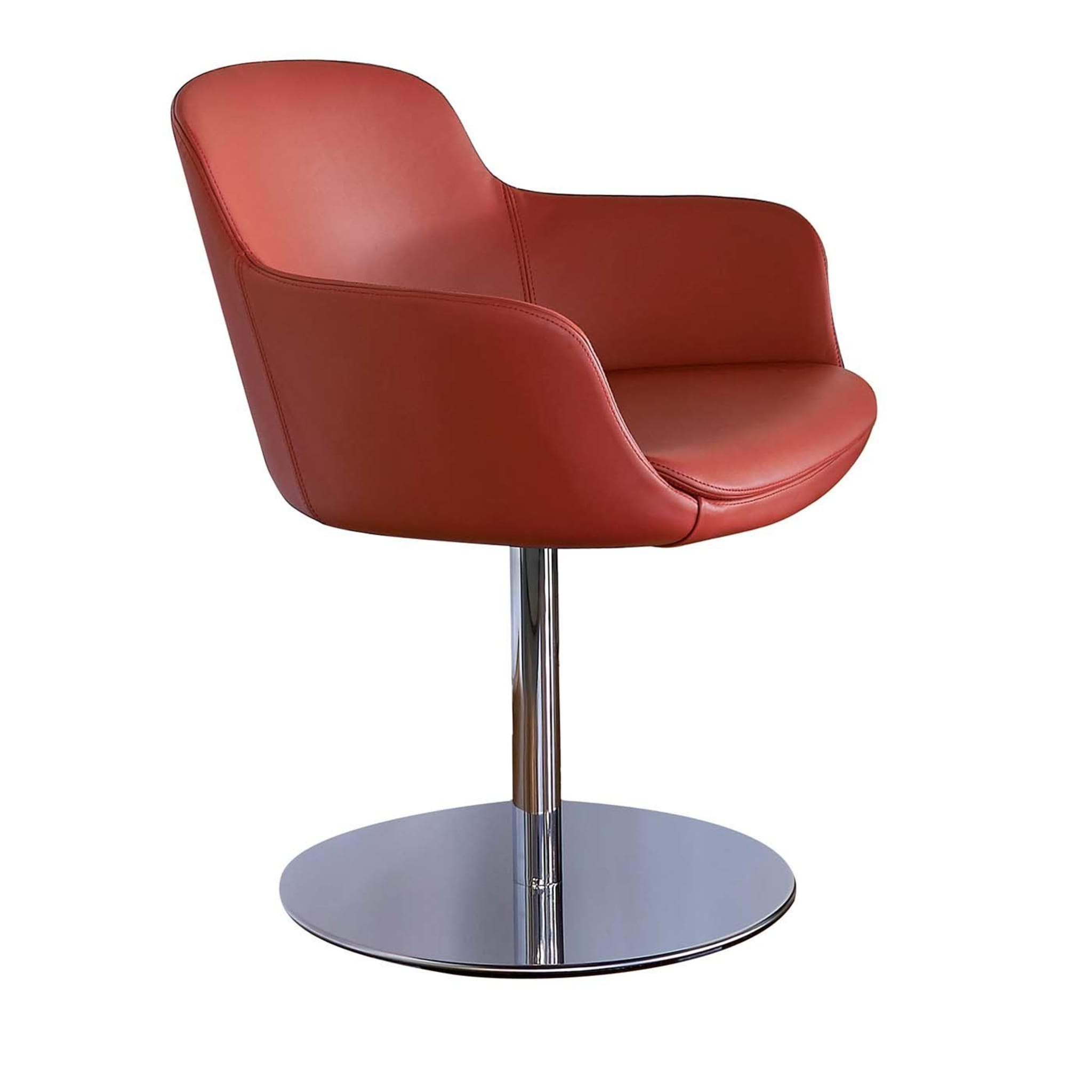 Red Sella Swivel Chair - Main view