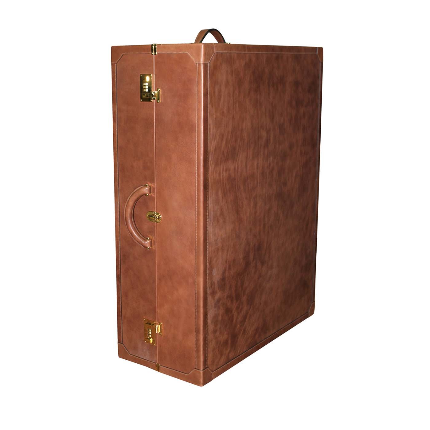 Brown Leather Shoe Suitcase - Terrida