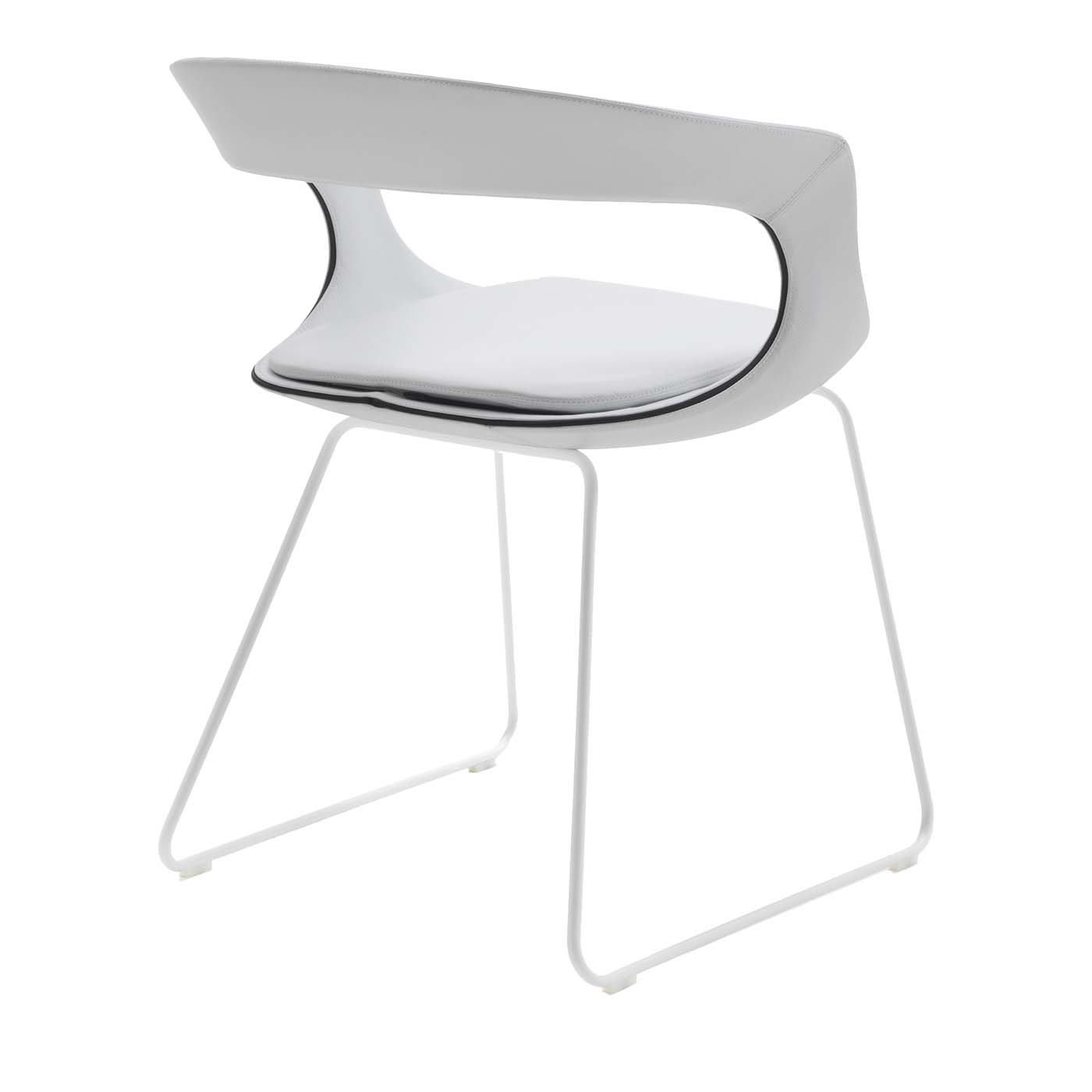 Frenchkiss Low-Backed Sled-Base Chair by Stefano Bigi - Enrico Pellizzoni