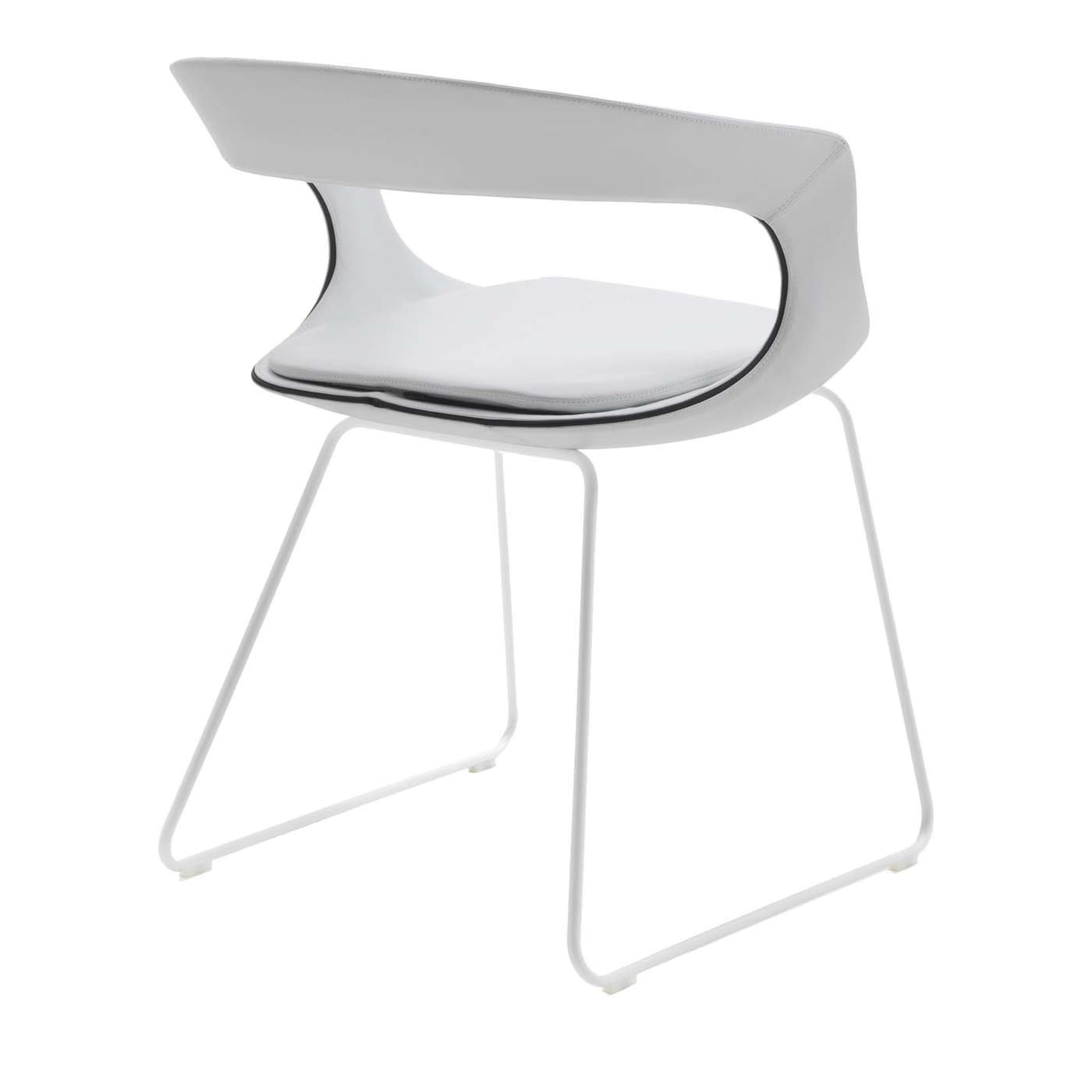 Frenchkiss Low-Backed Sled-Base Chair by Stefano Bigi - Main view