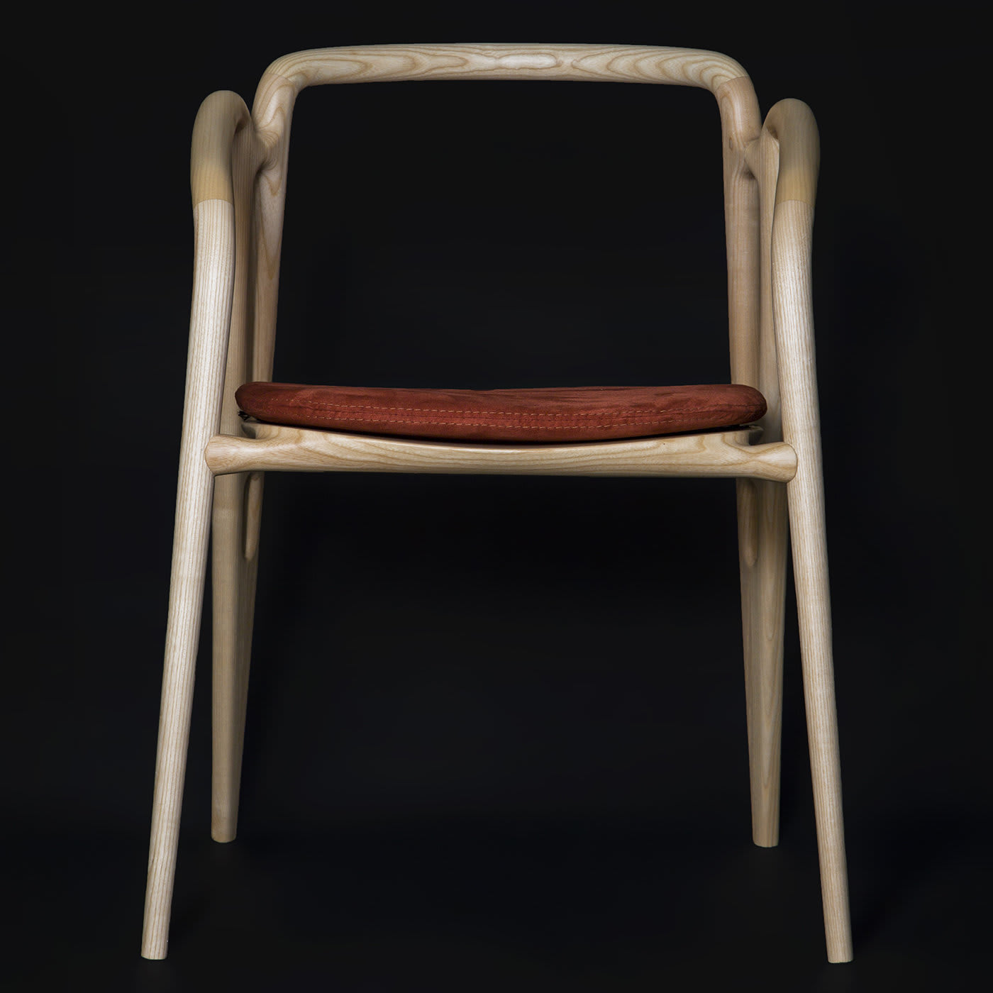 Vivo Chair with Orange Cushion - Marino Secco