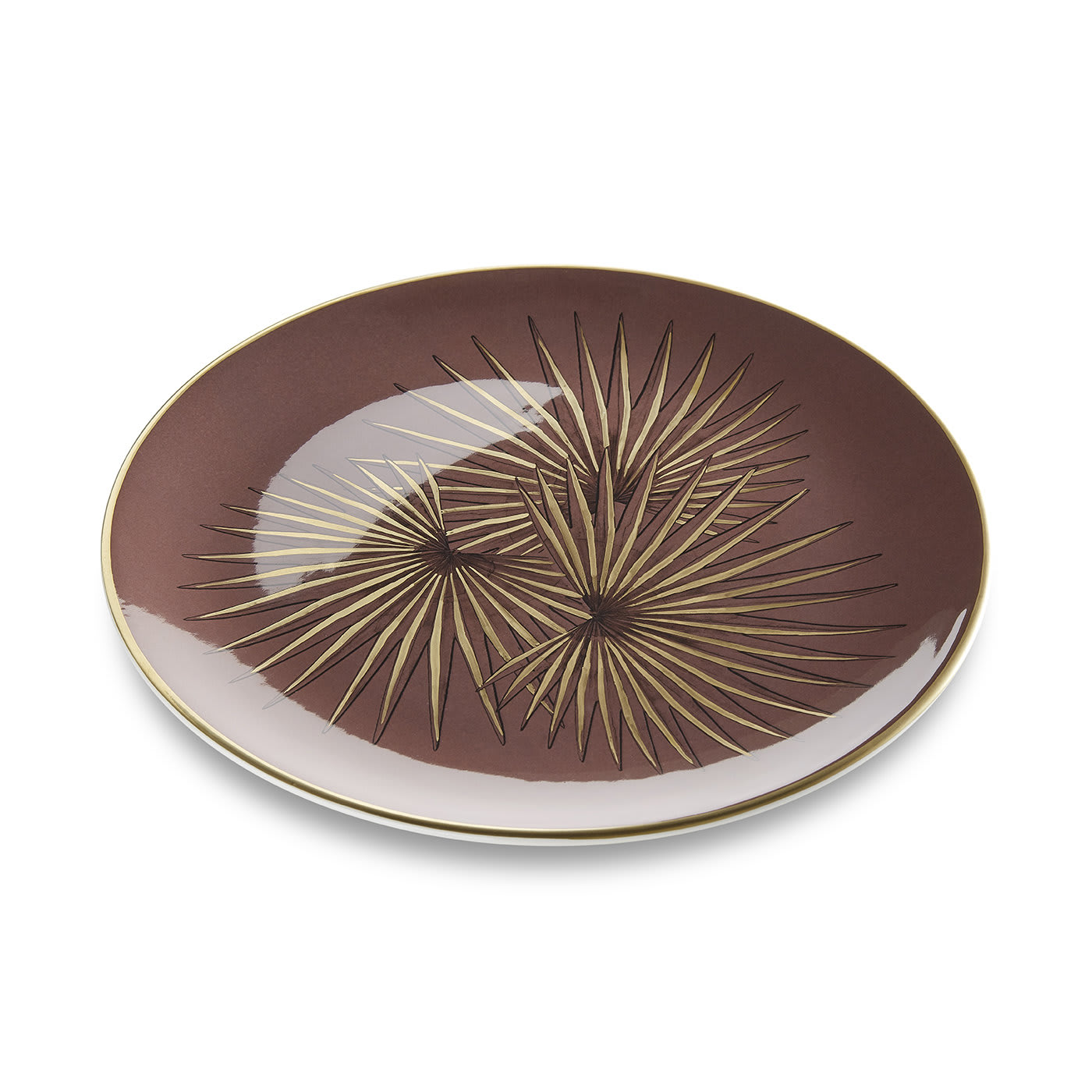 Birds of Paradise Gold Dessert Plate #1 - Laboratorio Paravicini