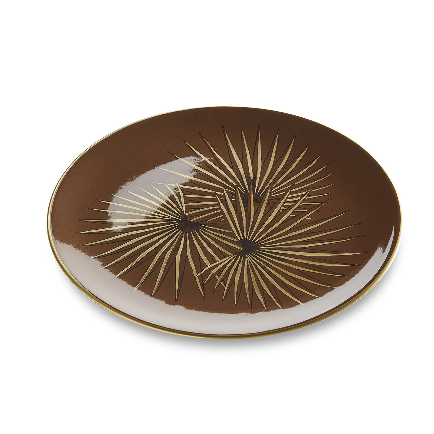 Birds of Paradise Gold Dessert Plate #2 Laboratorio Paravicini - Artemest