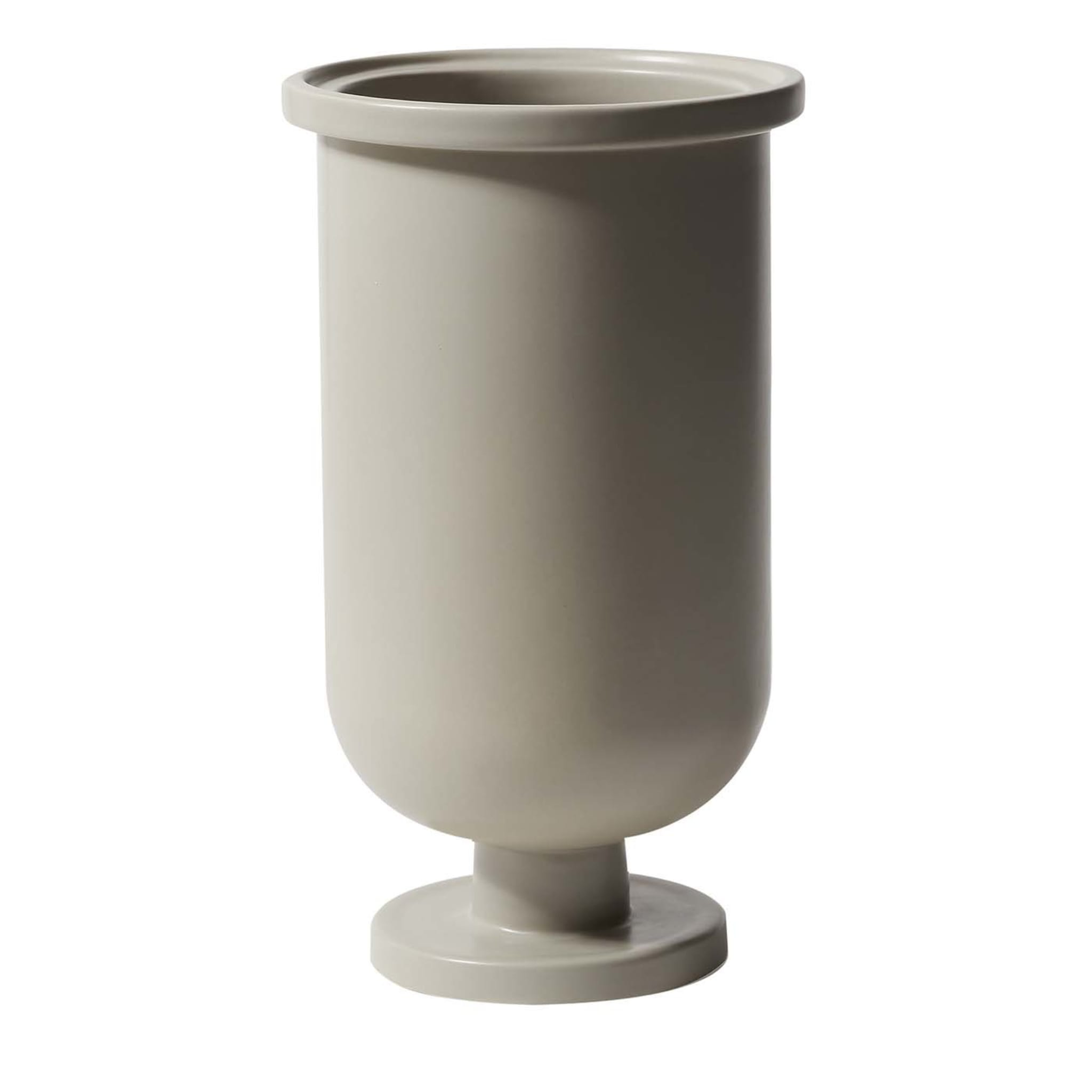 Base Gray Ceramic Vase by Aldo Cibic - Main view