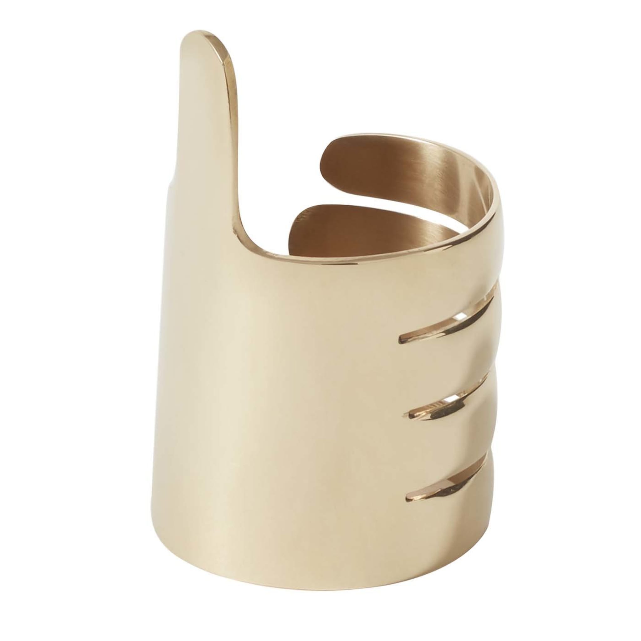 Set of 2 Brass Handi Napkin Rings by Jaime Hayon - Main view