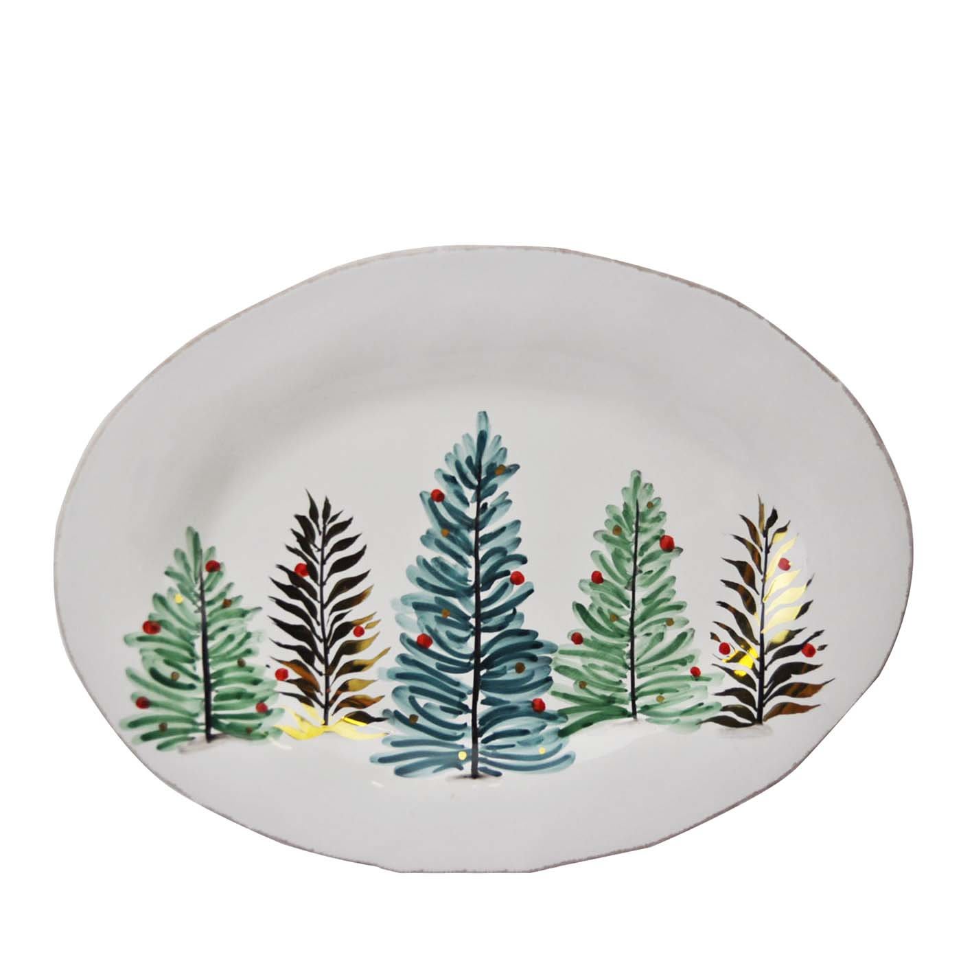 Cortina Tree Oval Tree Serving Platter 43cm - Arcucci Handmade