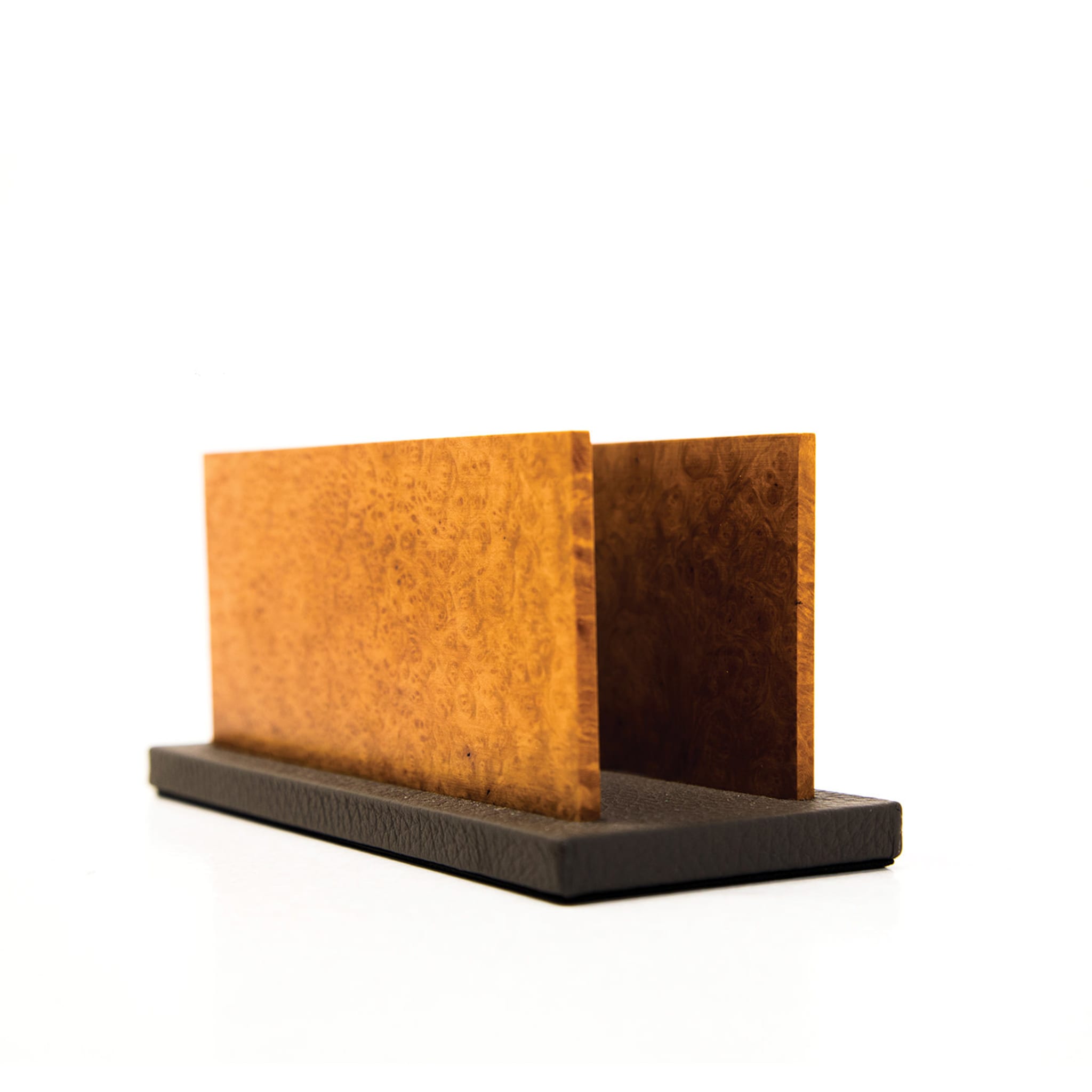 Erika Leather and Wood Letter Holder  - Alternative view 2