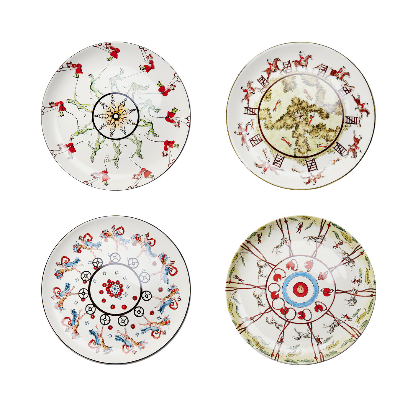 Play Plates Story N°1 Dinner Plates Set of 4 - Laboratorio Paravicini