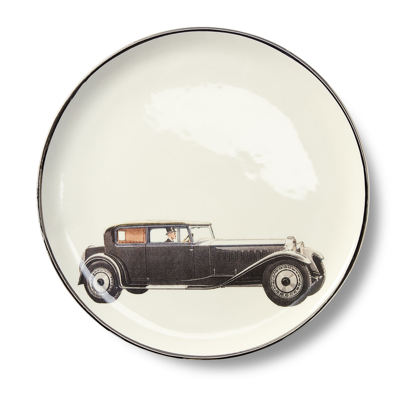 Vintage Cars Plates Set of 8 Laboratorio Paravicini | Artemest