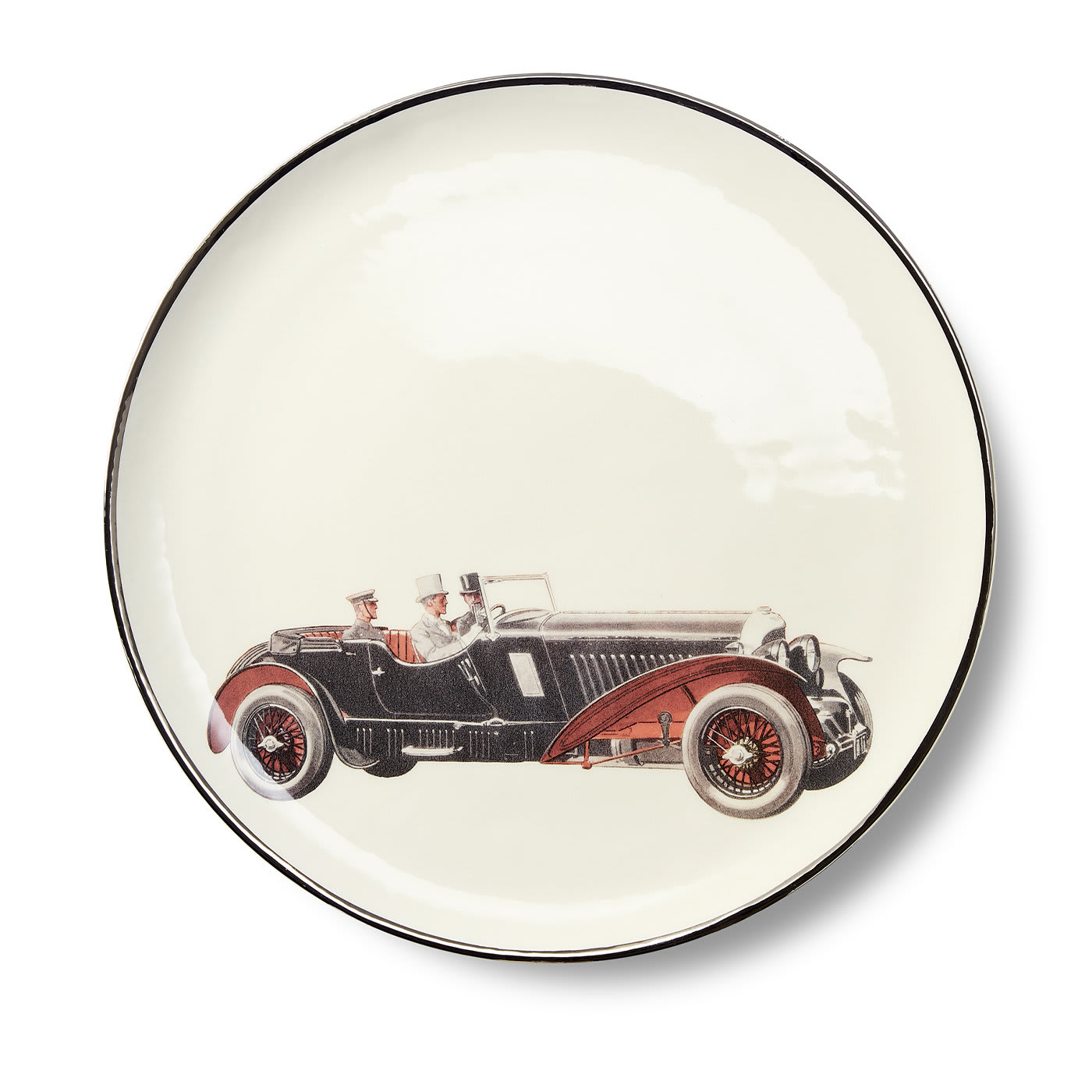 Vintage Cars Plates Set of 8 Laboratorio Paravicini | Artemest