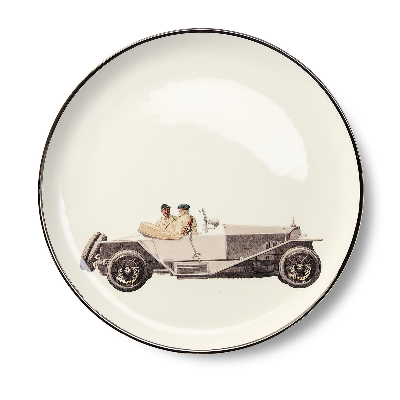 Vintage Cars Plates Set of 8 Laboratorio Paravicini | Artemest