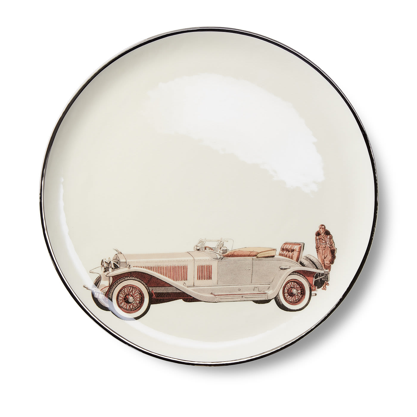 Vintage Cars Plates Set of 8 Laboratorio Paravicini | Artemest