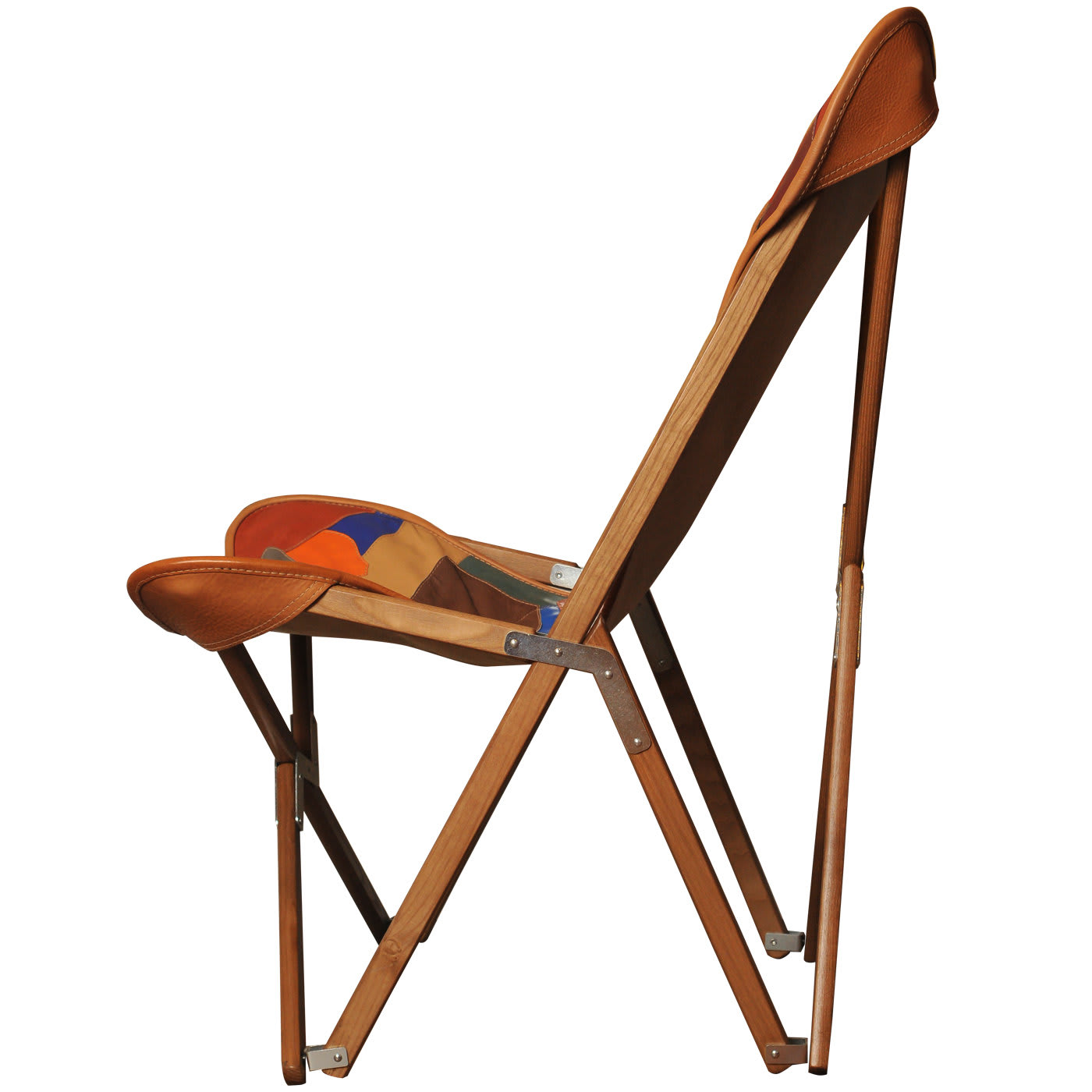 Patchwork Leather Tripolina chair - Dario Alfonsi