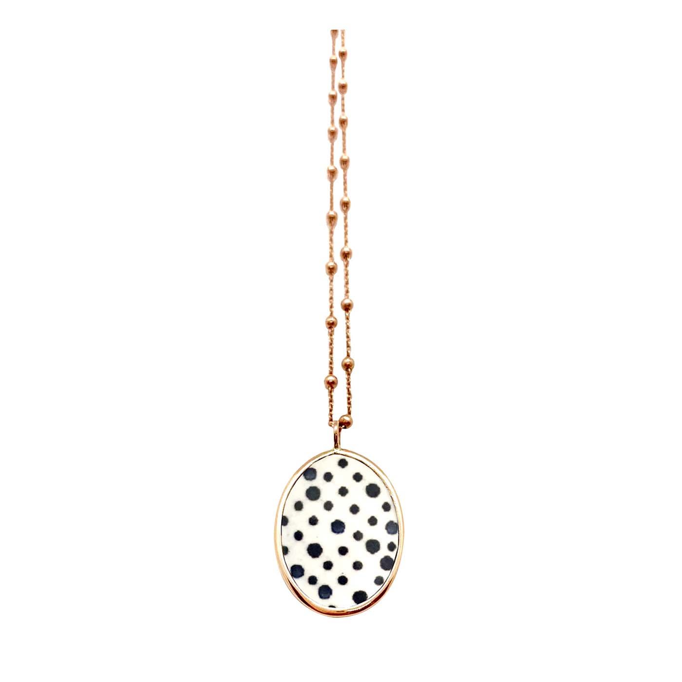 Rainbow Dots Gold Necklace - Aonie
