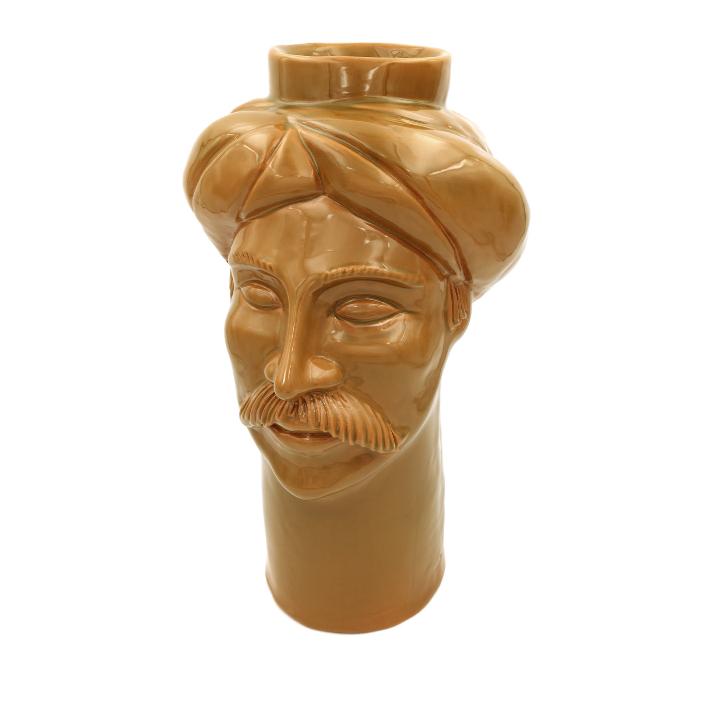 Solimano Ochre Vase - Crita Ceramiche