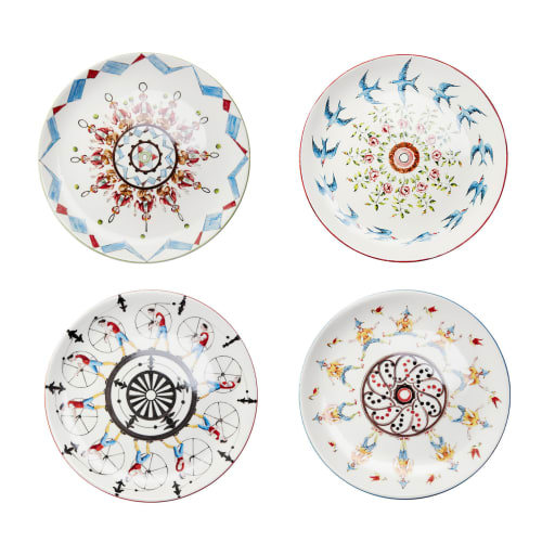 Play Plates set of 4 dinner plates-Story N.2
