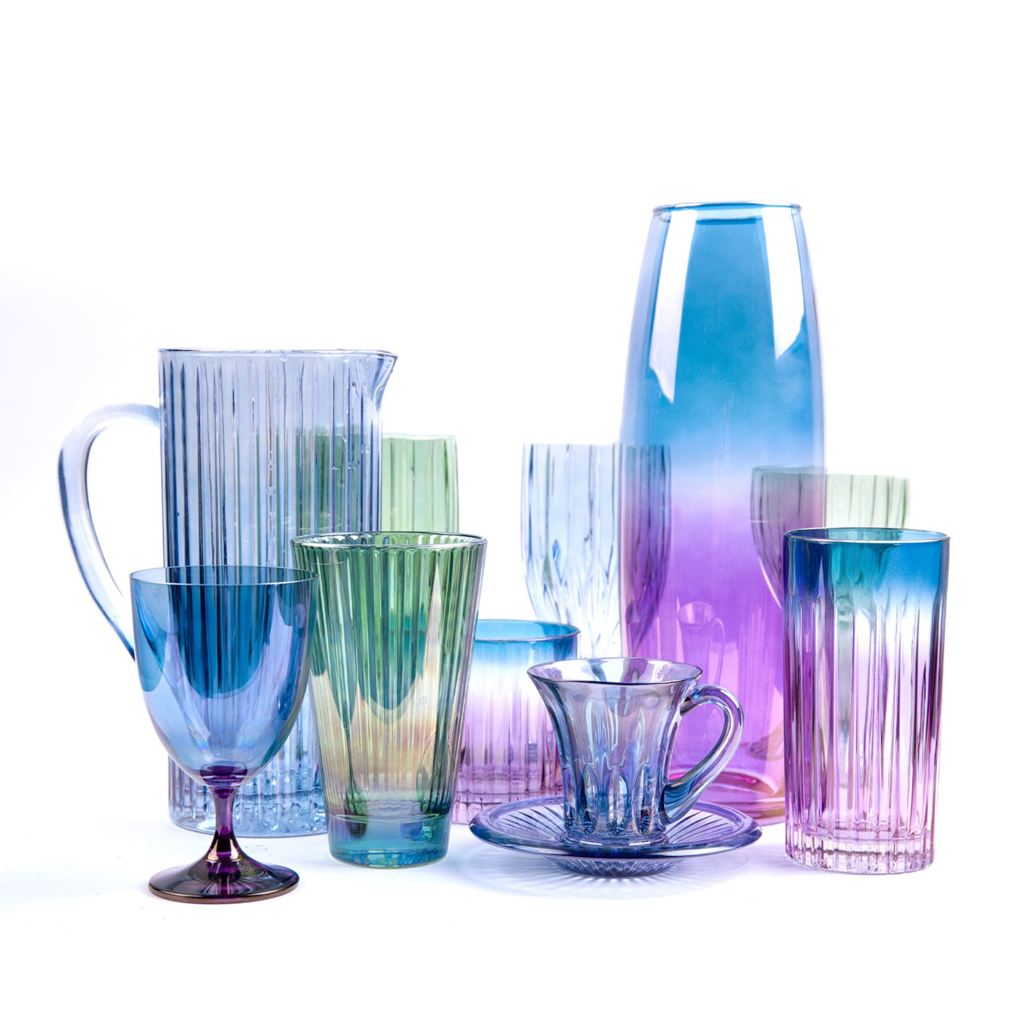Ogorek Purple-To-Blue Vase - Alternative view 2
