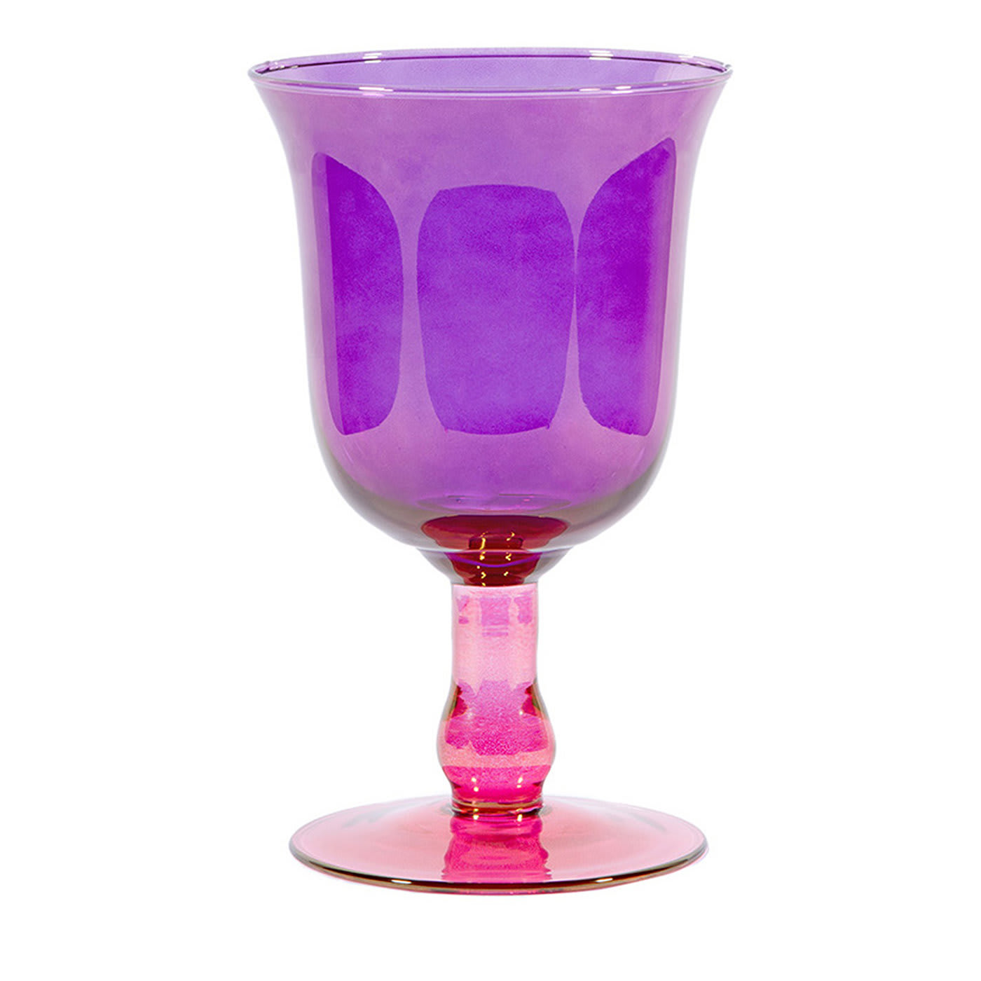 Small Pink-To-Violet Goblet Vase - Luisa Beccaria