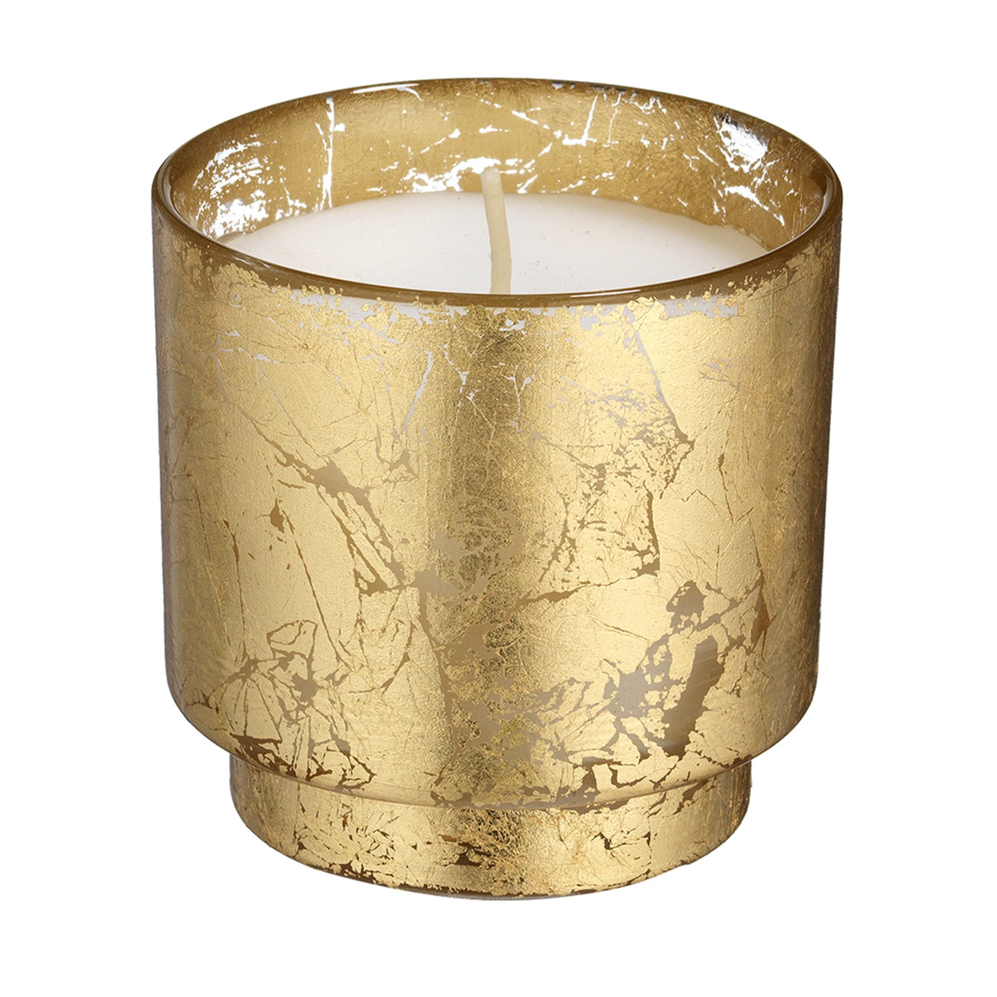 Parigi Set di 2 candele votive piccole in vetro dorato Dogale