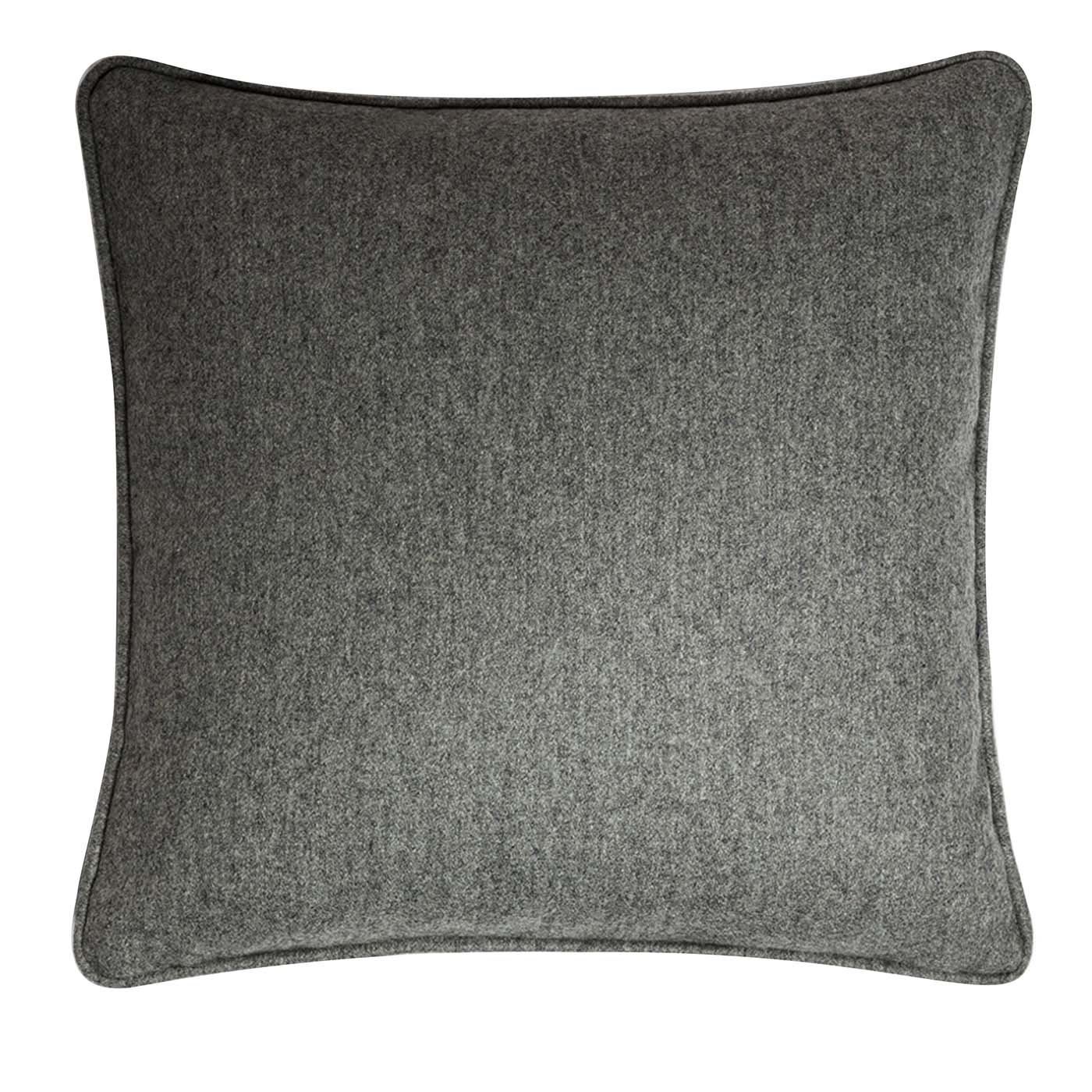 Wool Dark Gray Cushion - LO Decor