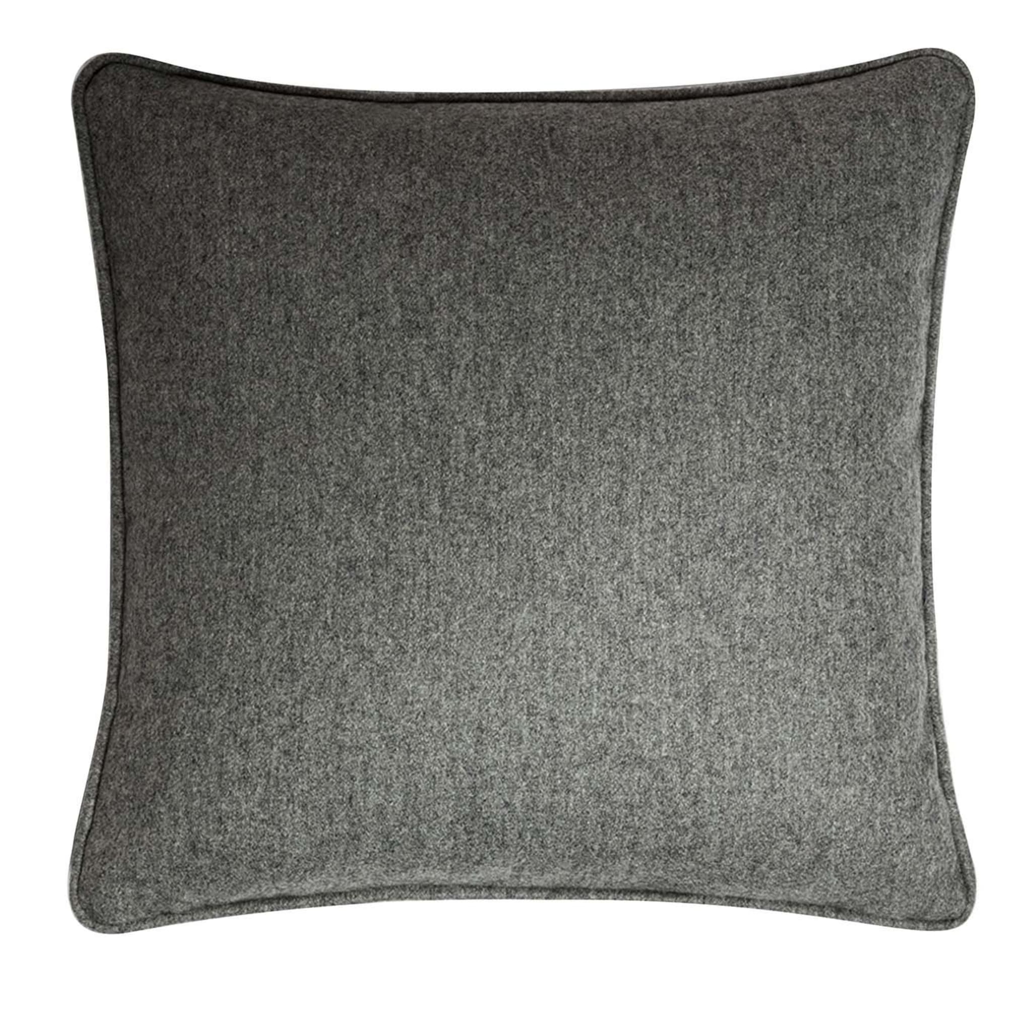 Cojín de lana gris oscuro - Vista principal