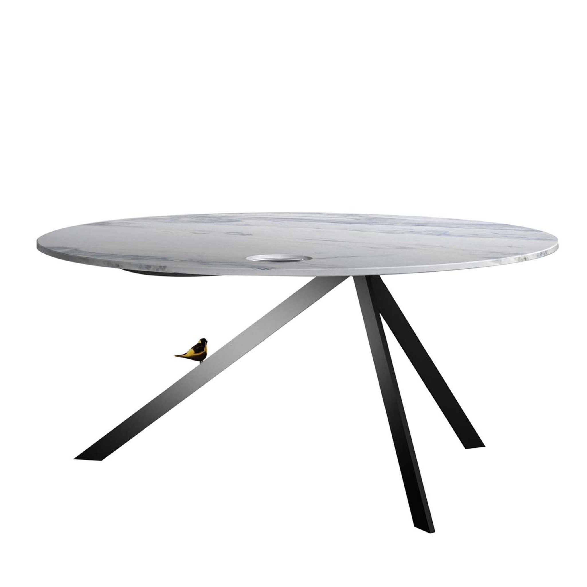 Twitty Round White Dining Table - Main view
