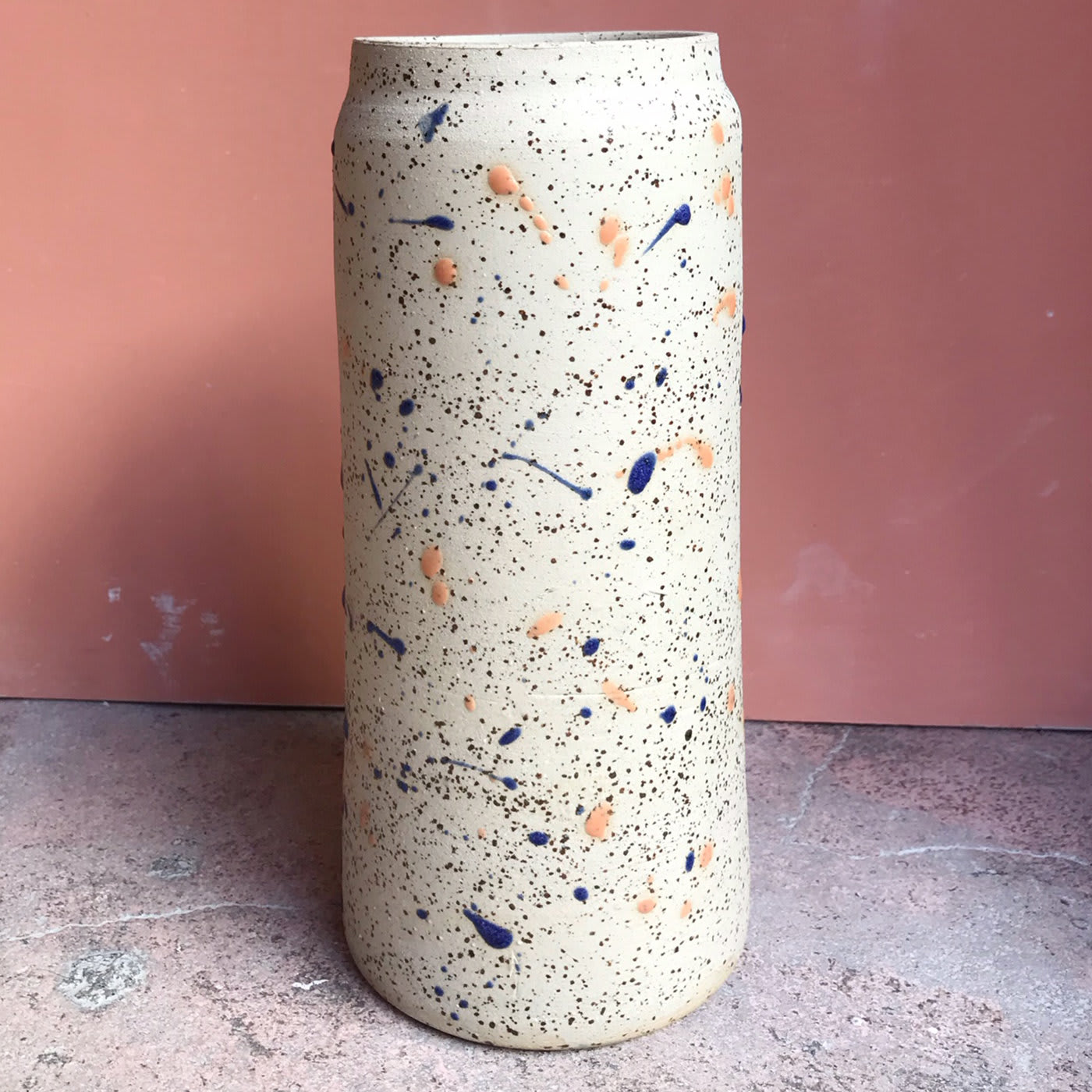 Tecnica Collection Rust Effect Cylindrical Vase  - Co Chì