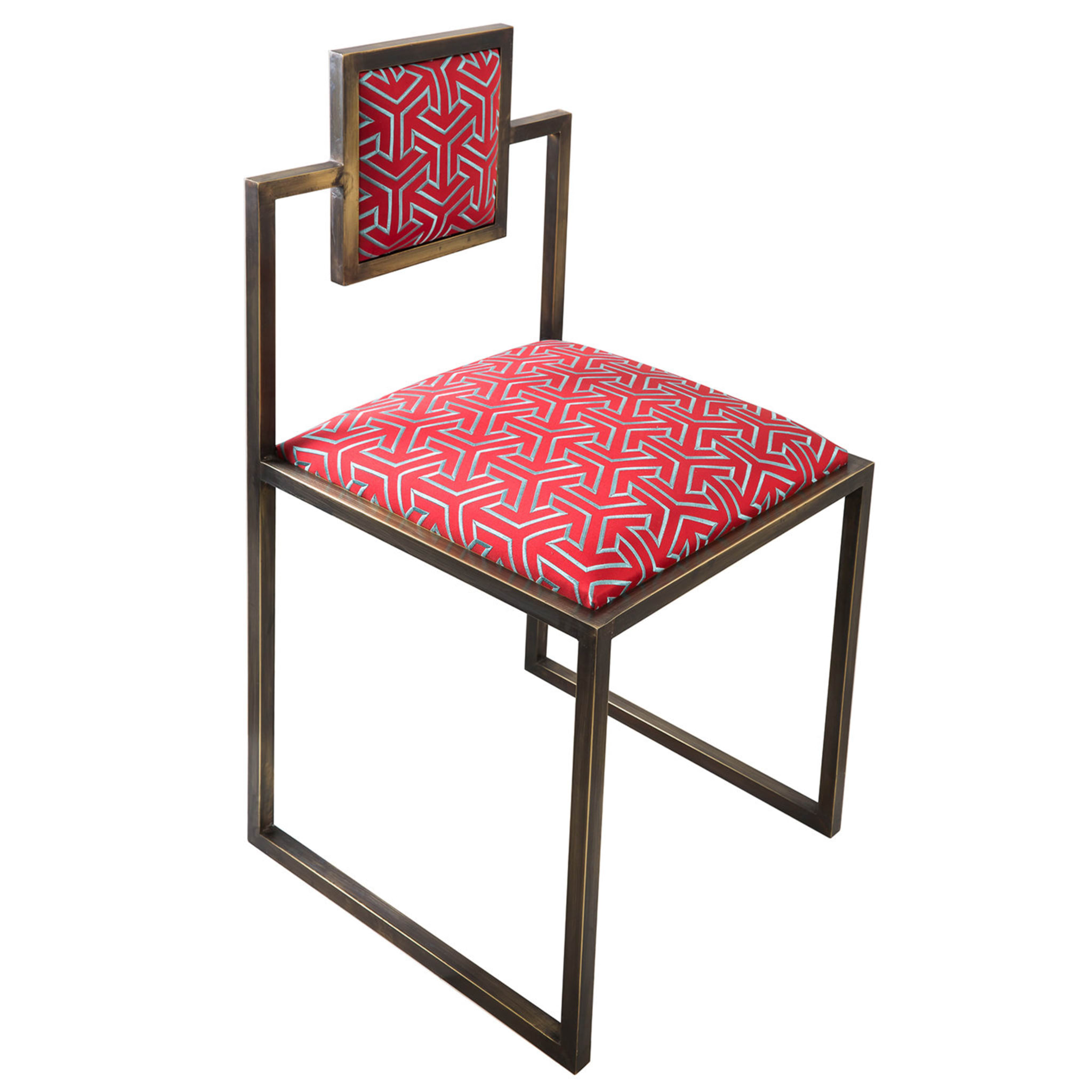 Why 006 Square Brass Chair - Vue principale