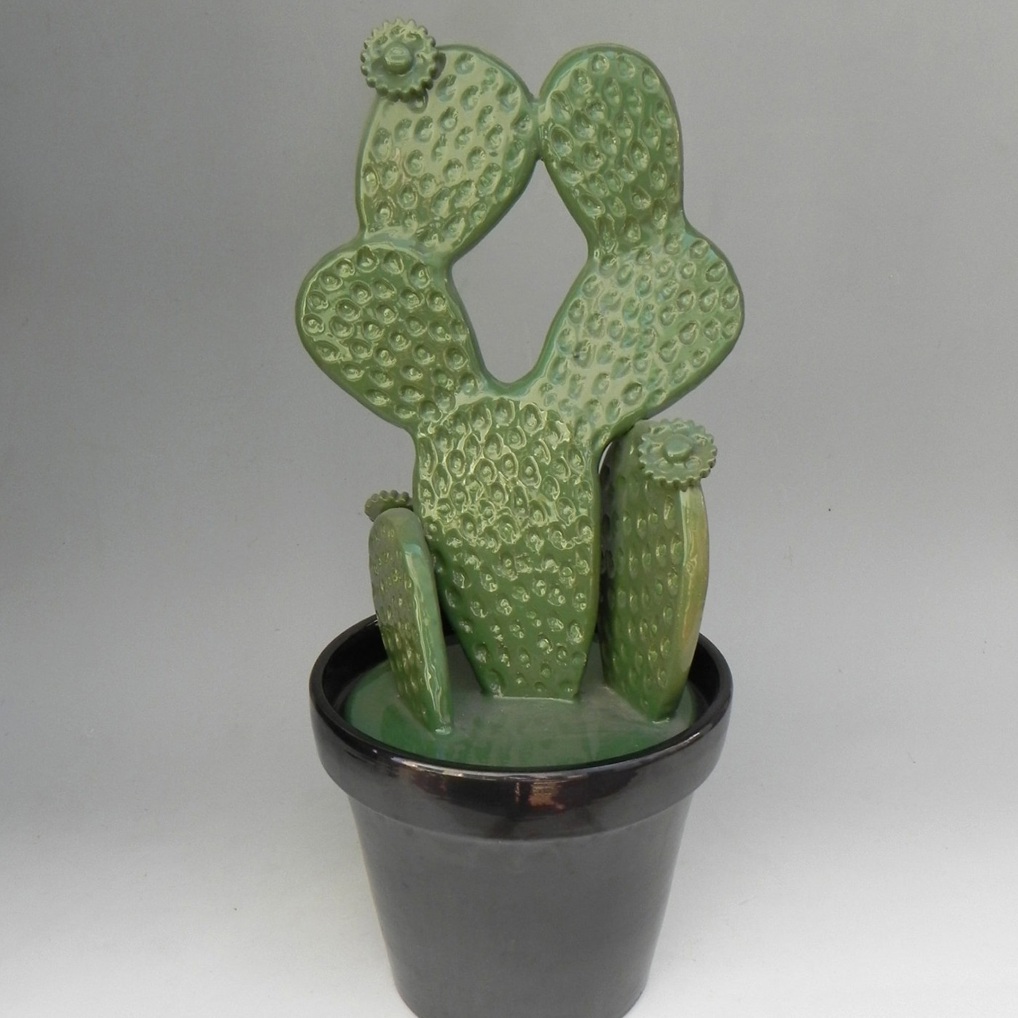 Gutierrez Street Ceramic Cactus Sculpture by Tullio Mazzotti - Alternative view 2