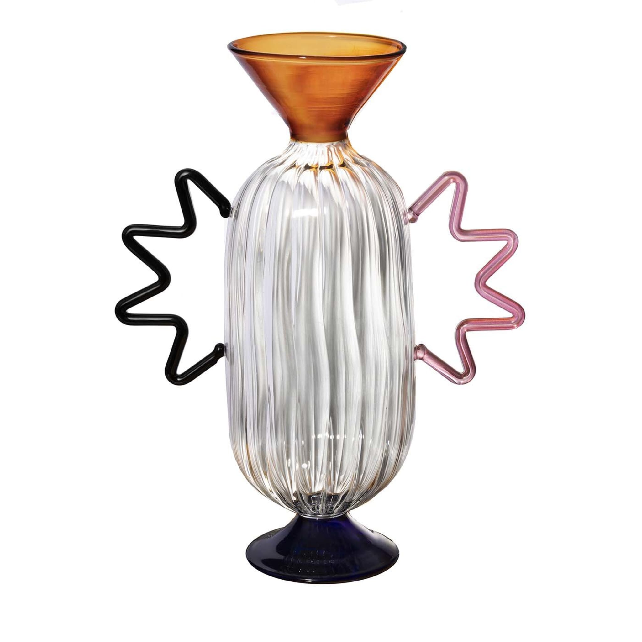 Arabesque 02 Vase aus mundgeblasenem Glas - Hauptansicht