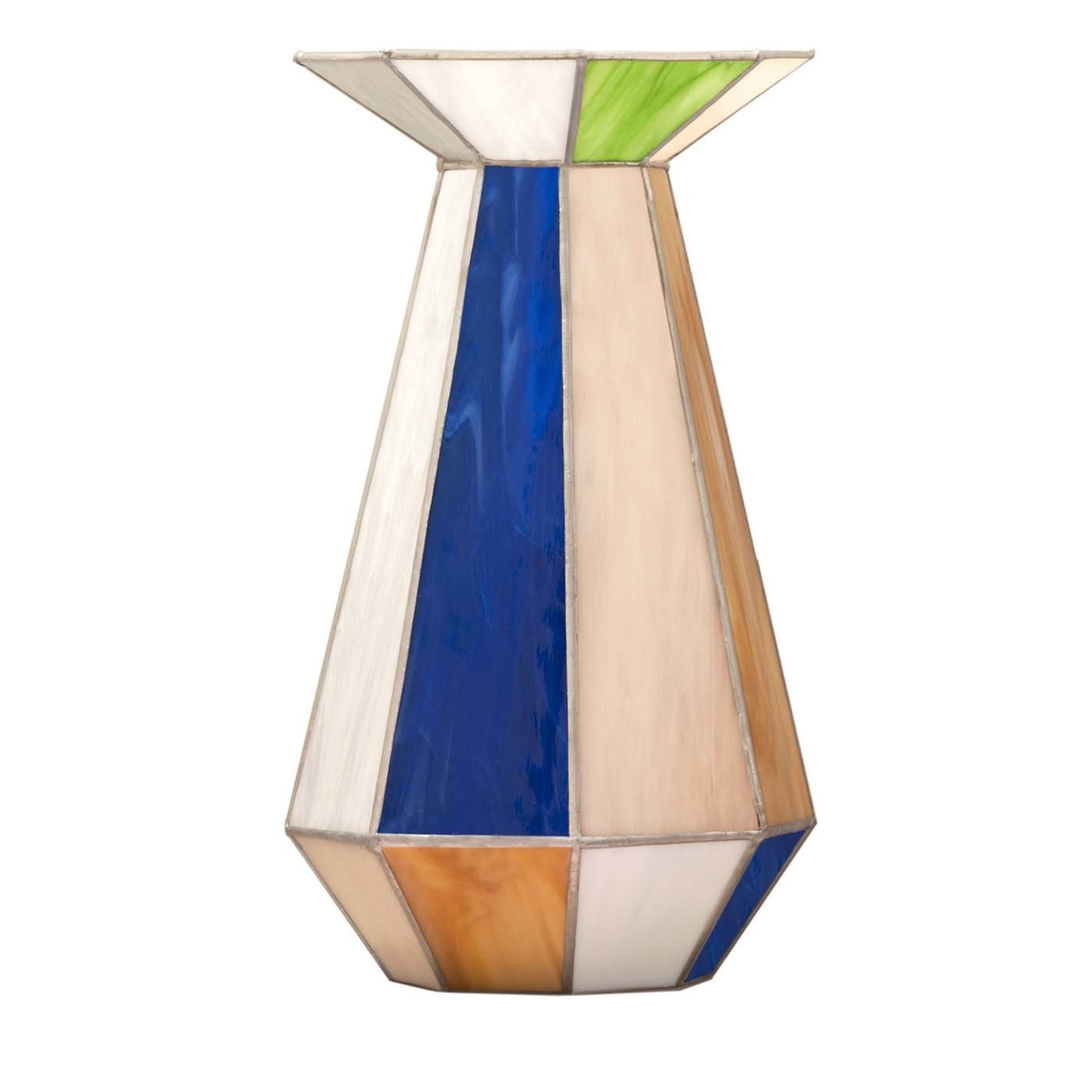 Caleido Large Stained Glass Vase - Main view