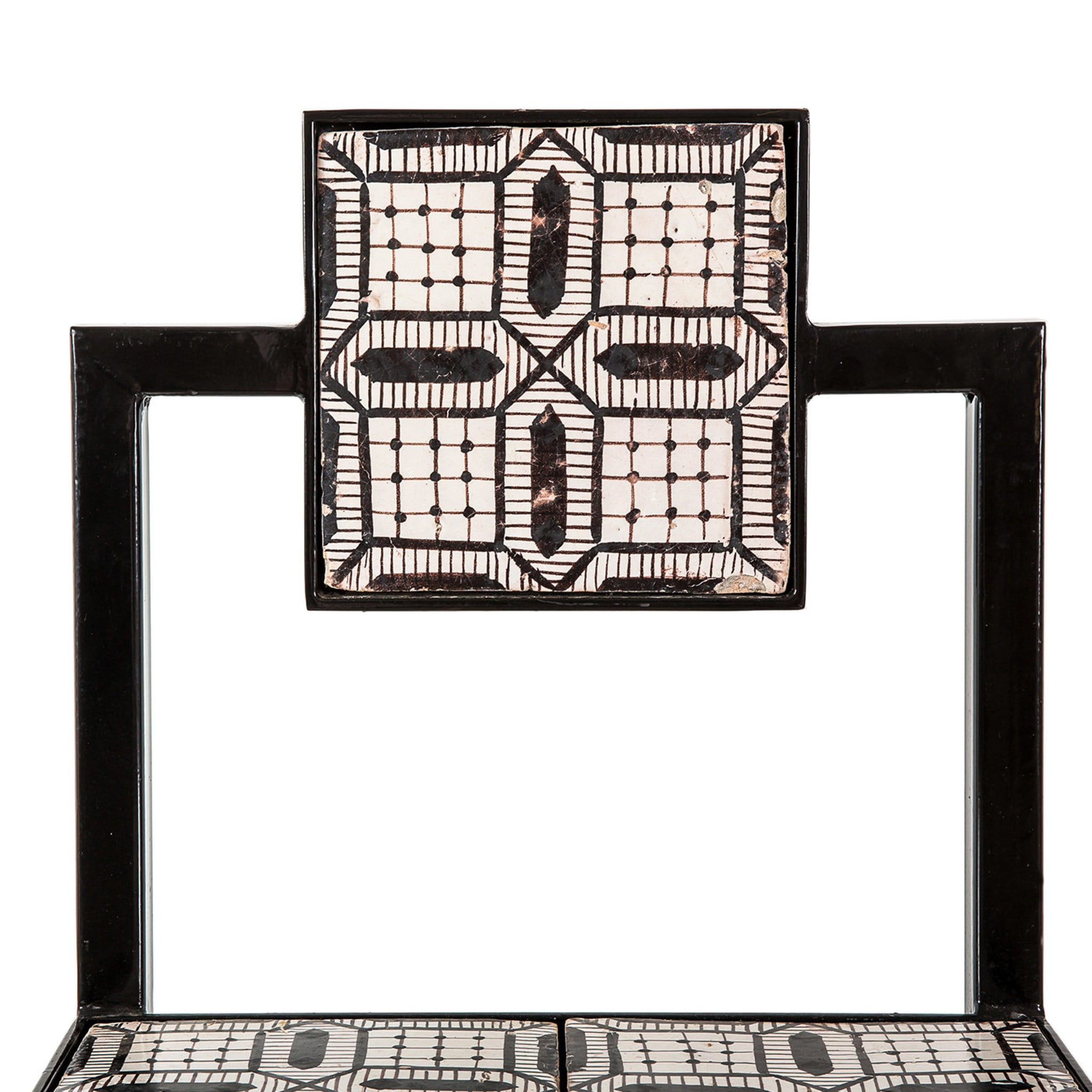 Tiles Outdoor Square Iron Chair - Alternative view 3