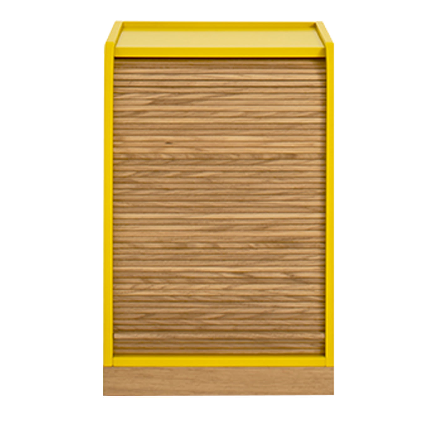 Tapparelle Mustard Rolling Cabinet by Emmanuel Gallina - Colé