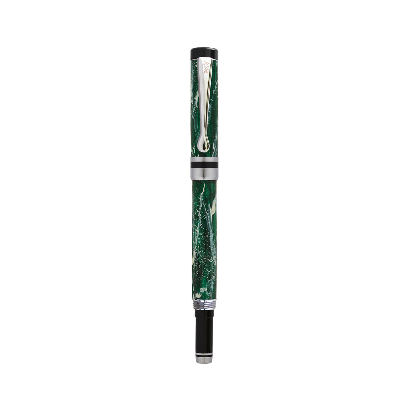 Antea Marbled Green Roller Pen in Olive Wood - M'Art