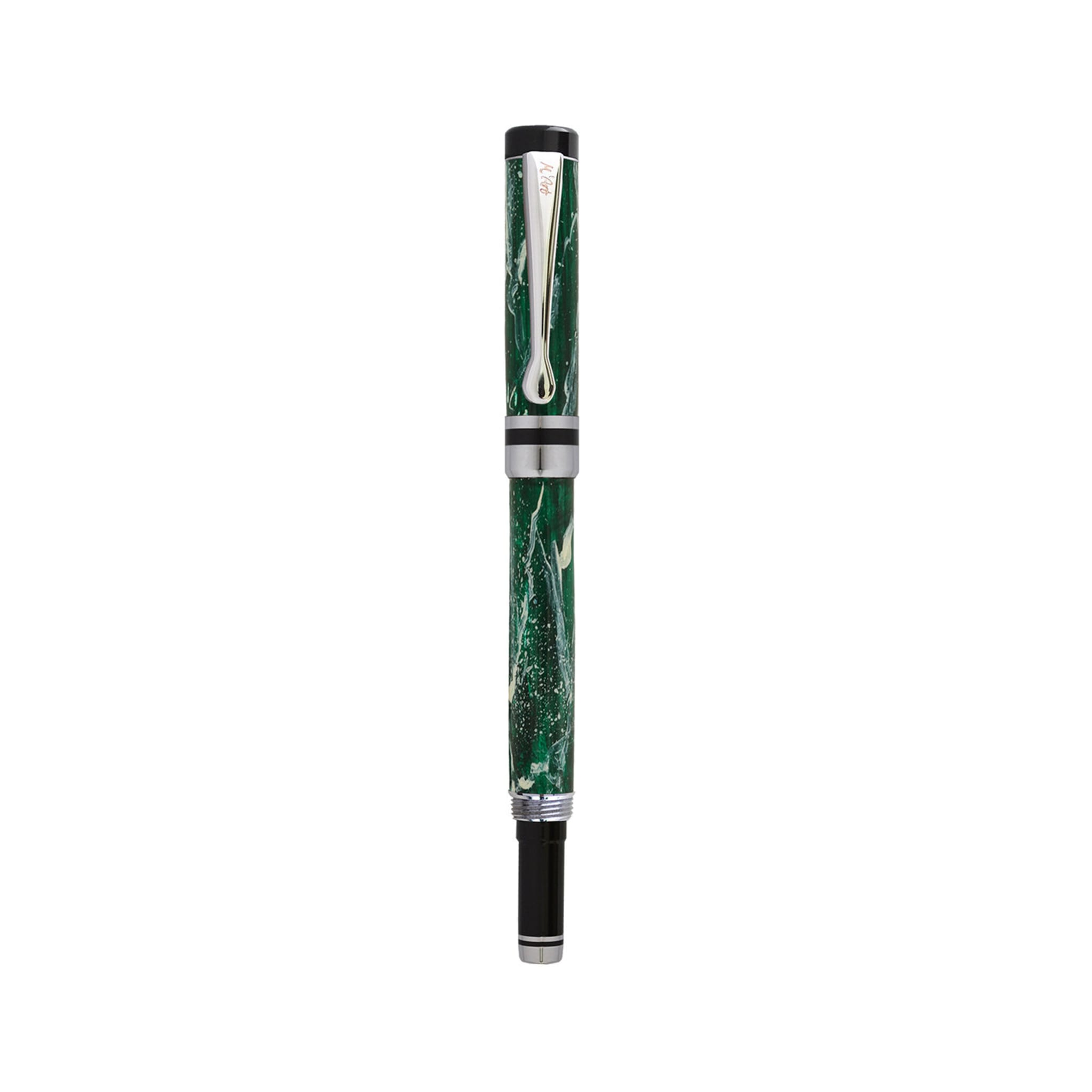 Antea Marbled Green Roller Pen in Olive Wood - Alternative view 1