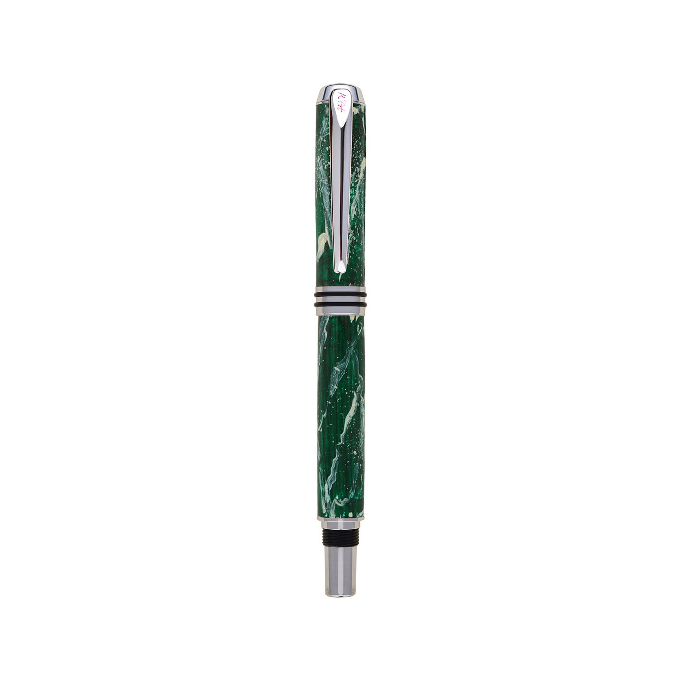 Antea Marbled Green Fountain Pen in Olive wood - M'Art