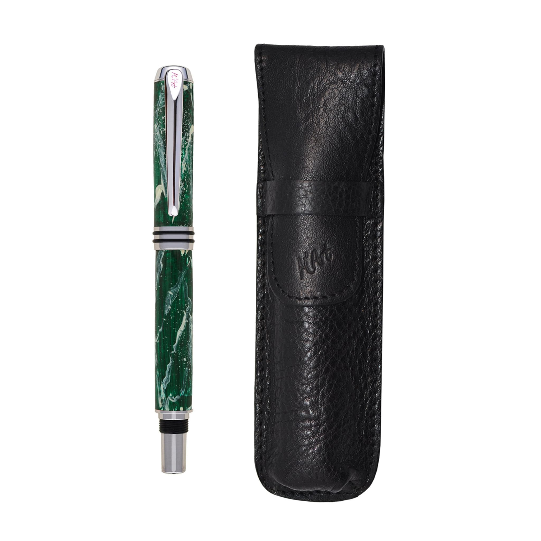 Antea Marbled Green Fountain Pen in Olive wood - Alternative view 2