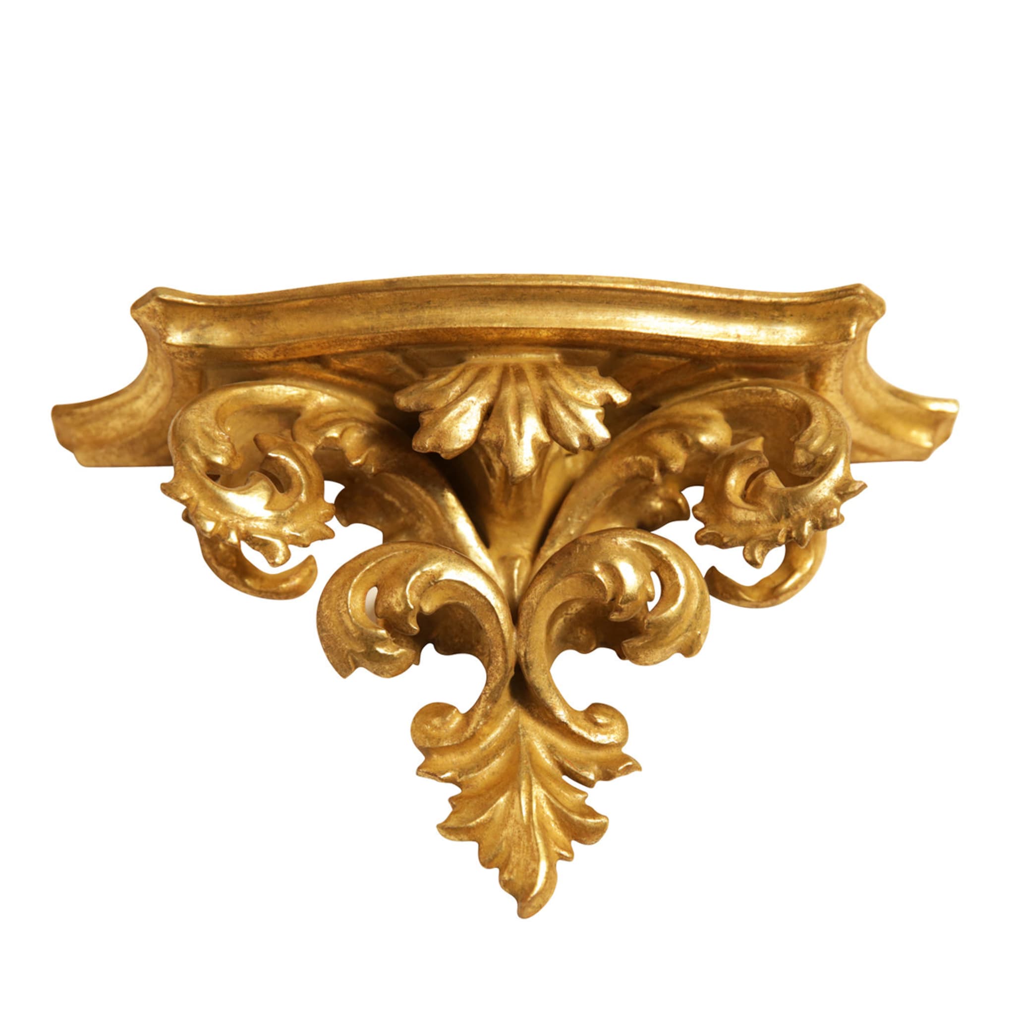 Corbeau en bois sculpté Foglia d'Oro - Vue principale