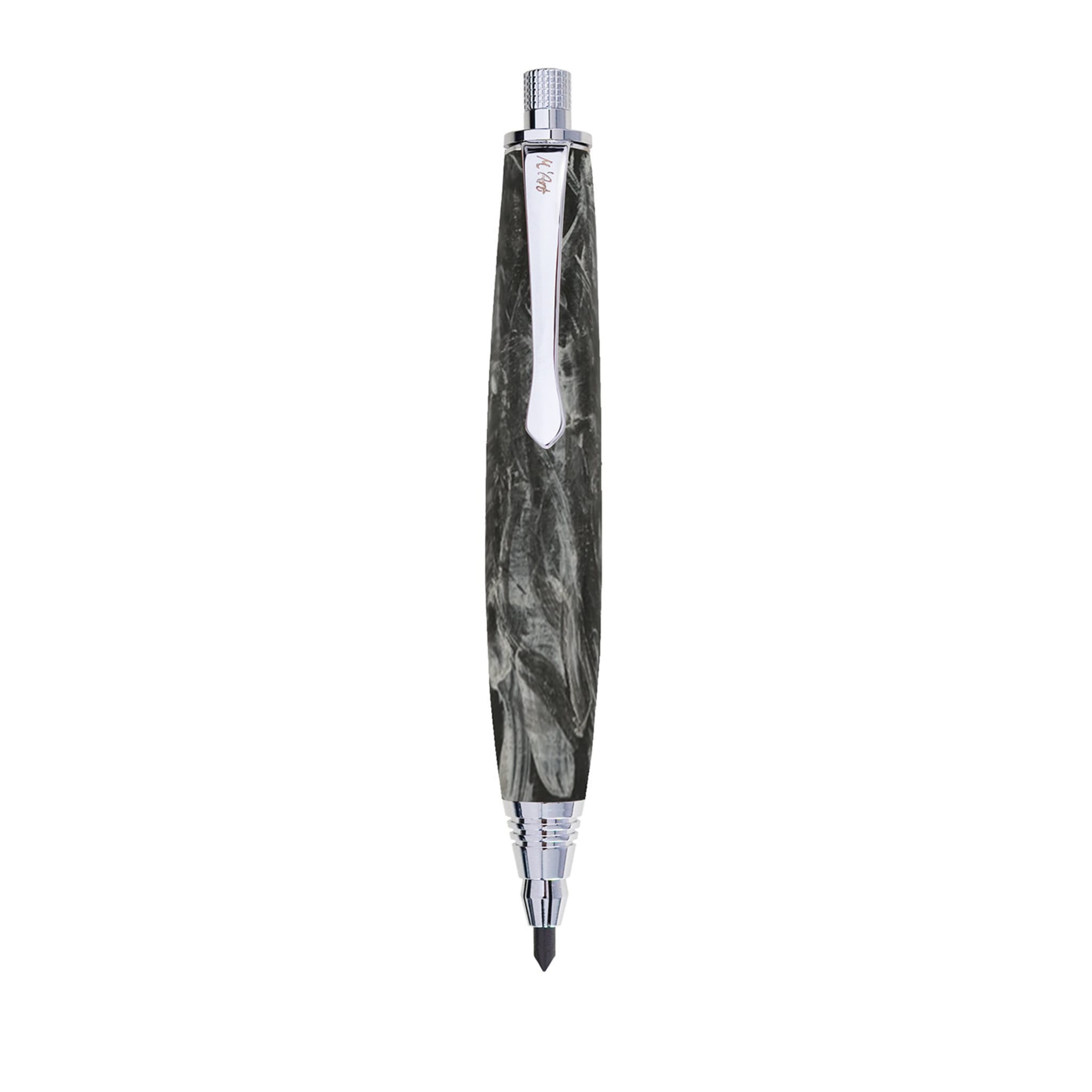 Ligabue Marbled Gray Automatic Pencil in Olive Wood - Main view