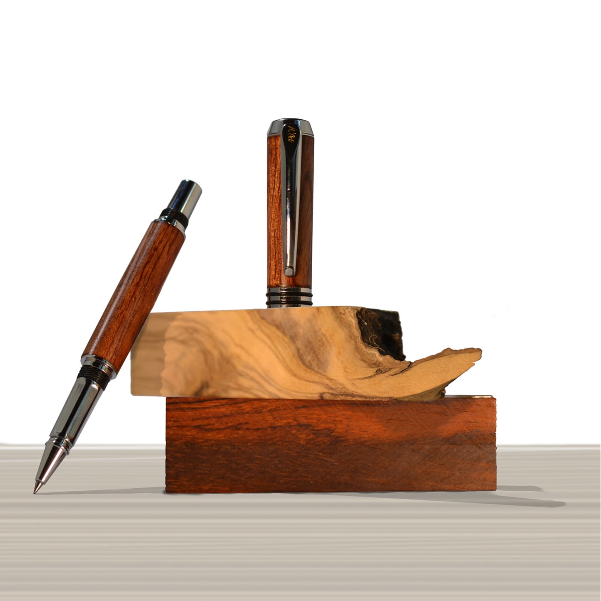 Penna roller Antea in legno di bubinga - Vista alternativa 3