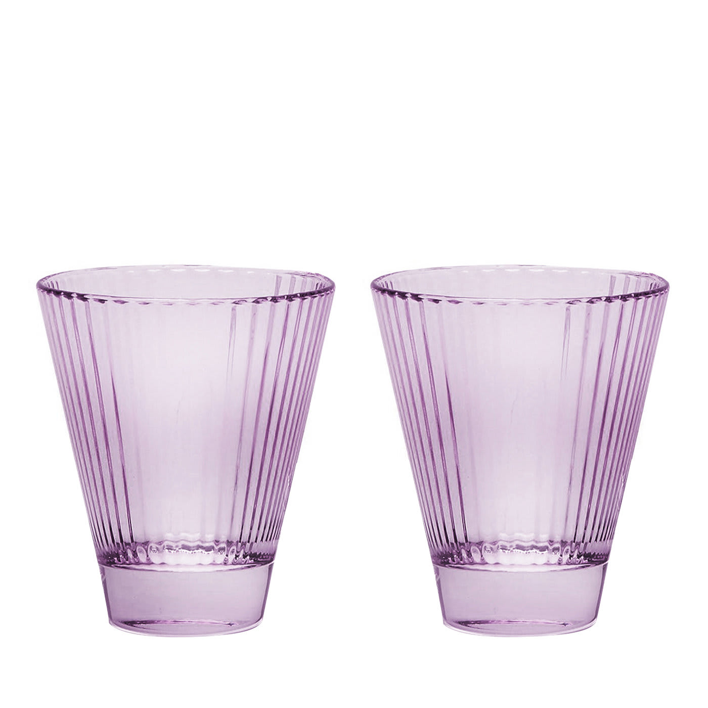 Isis Set of 2 Purple Wine Glasses - Luisa Beccaria