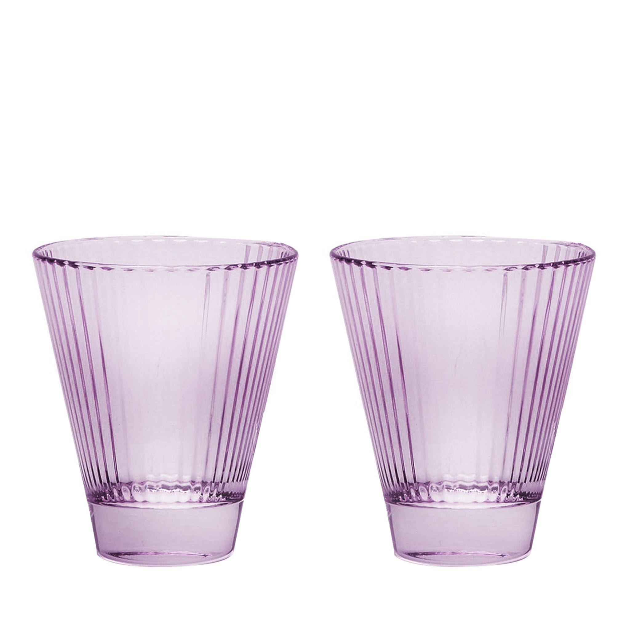 Isis Set of 2 Purple Wine Glasses - Main view