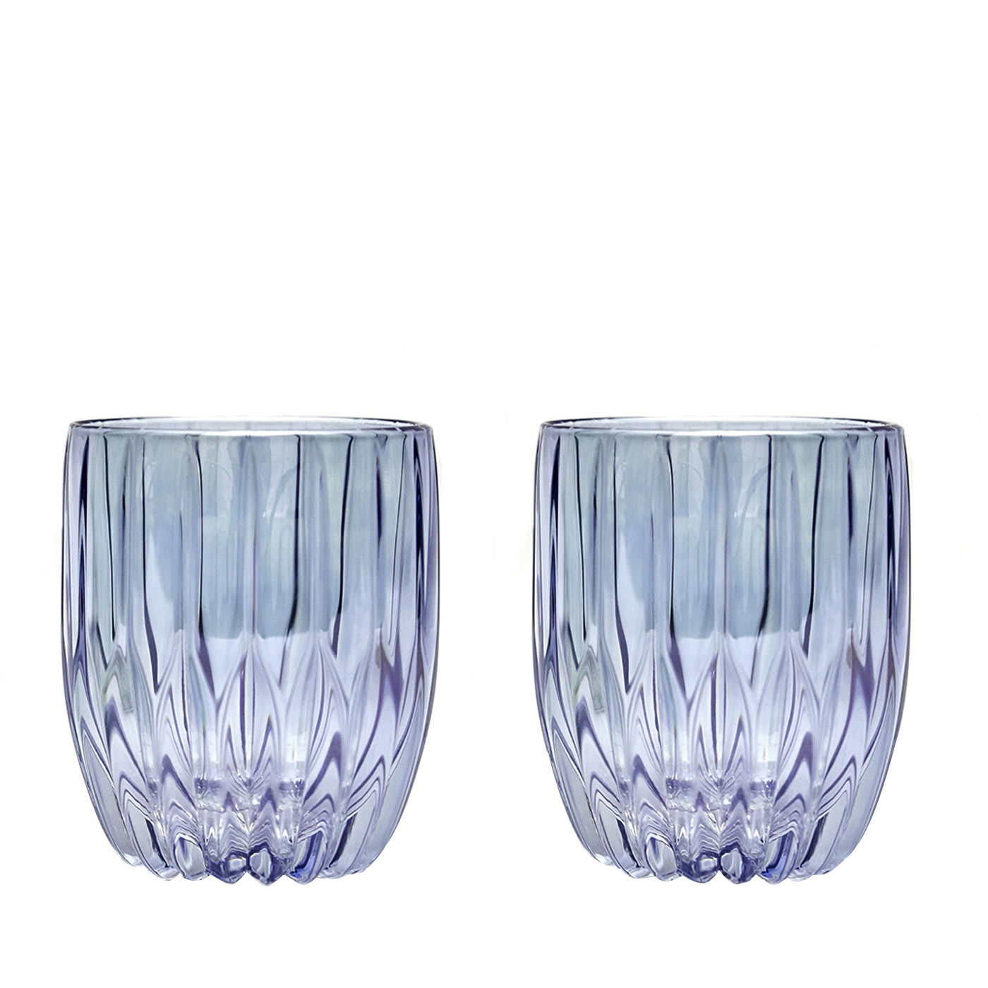 Set of 2 Small Blue Tumbler Glasses - Luisa Beccaria