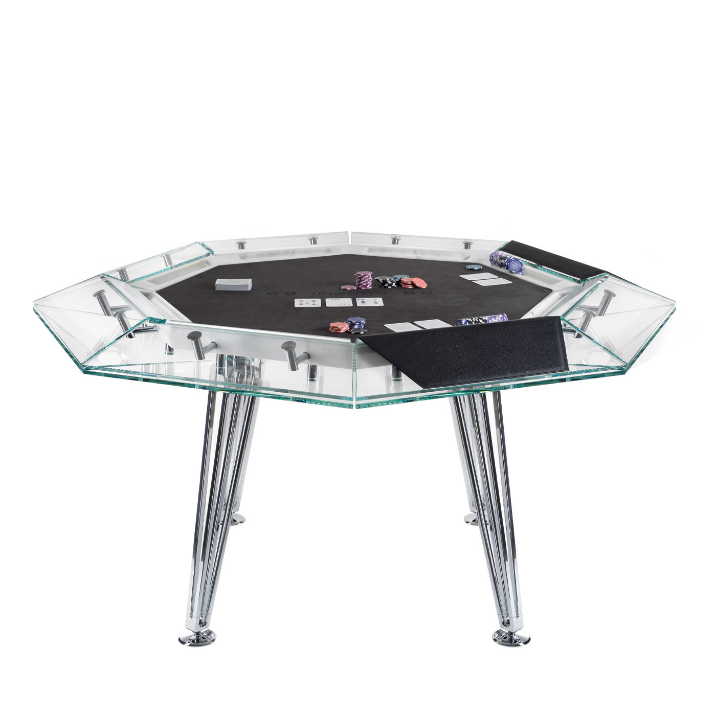 Unootto 8 Player Marble Edition Poker Table - Impatia